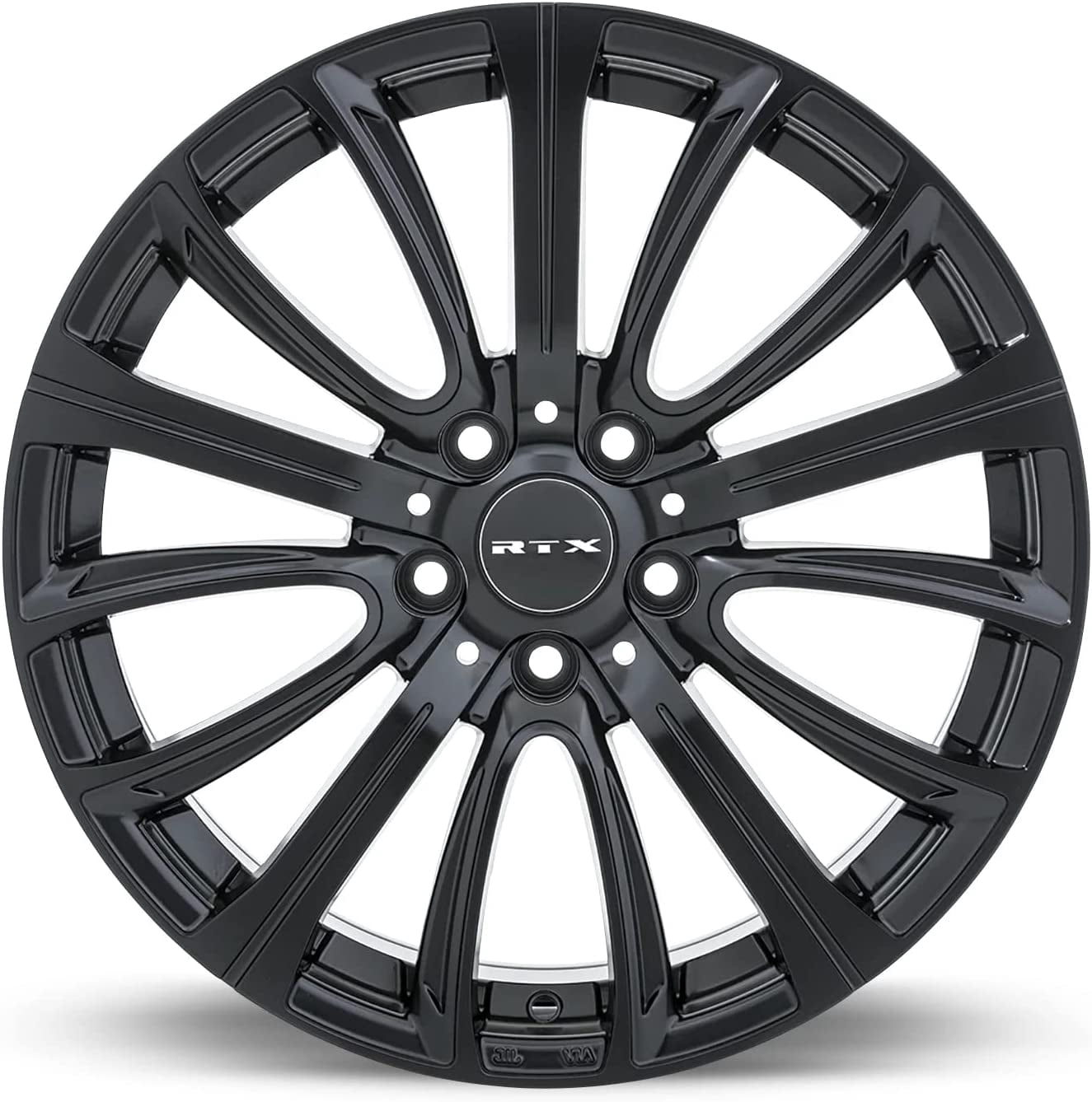 RTX Wheels Network Custom Alloy Wheel (Satin Black, 18x8 in, 5x114.3 Bolt Pattern, 35mm Offset) 67n6w