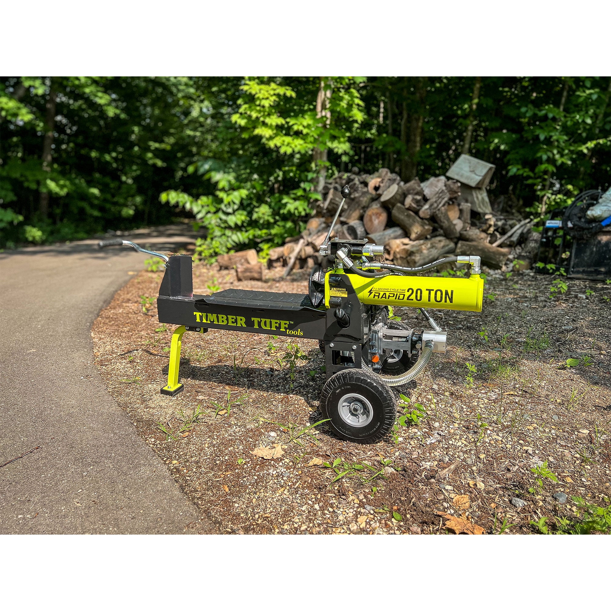 Timber Tuff 20 Ton Gas Powered Log Splitter (Black, 20.5 in) hdhri