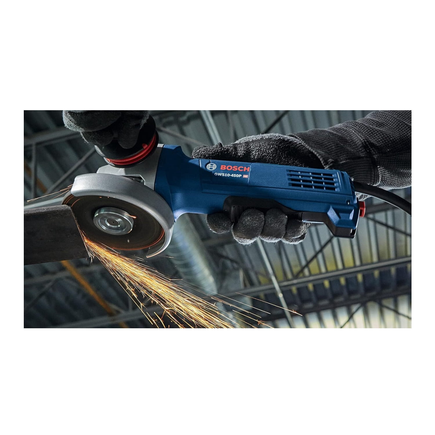 Bosch GWS10-450P Ergonomic Angle Grinder with Paddle Switch (4.5 in, Refurbished) 12cny
