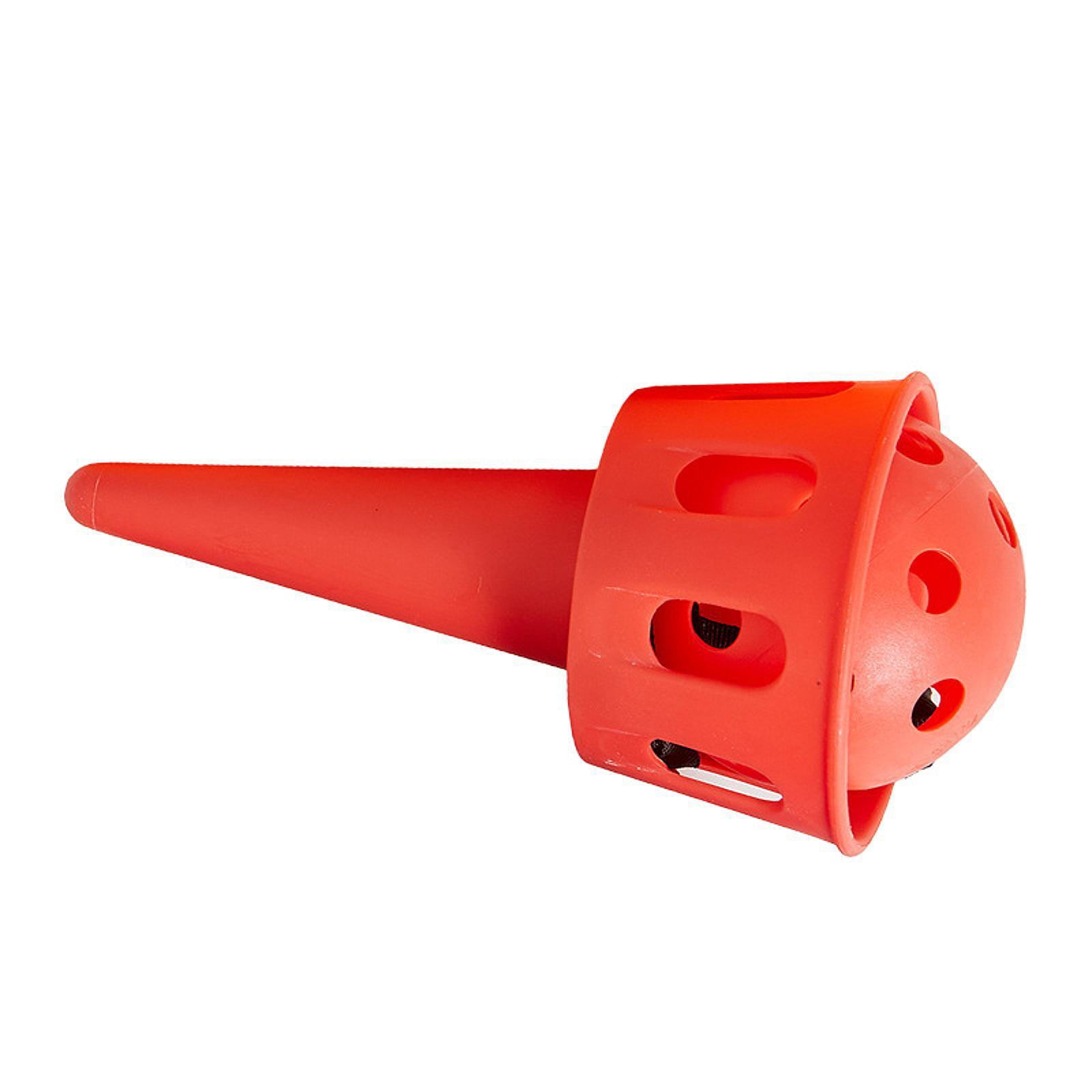 HILABEE Catching Ball Game Launcher Set, Interactive Outdoor Backyard Toy for Kids and Adults (Red, 6.5 in) ty3tb