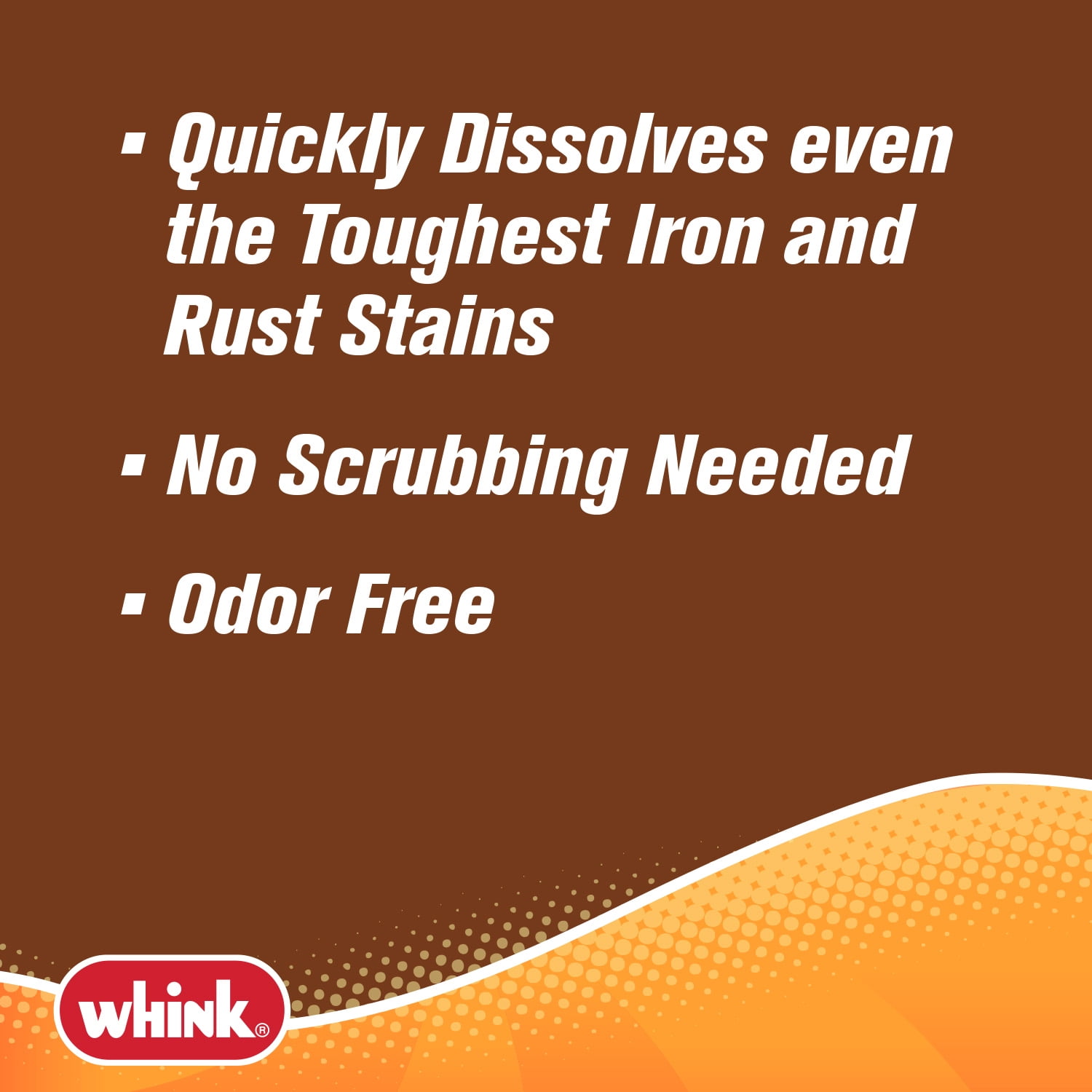 Whink Rust Stain Remover Liquid for Toilets Sinks and Fabrics (10 oz) mkyug