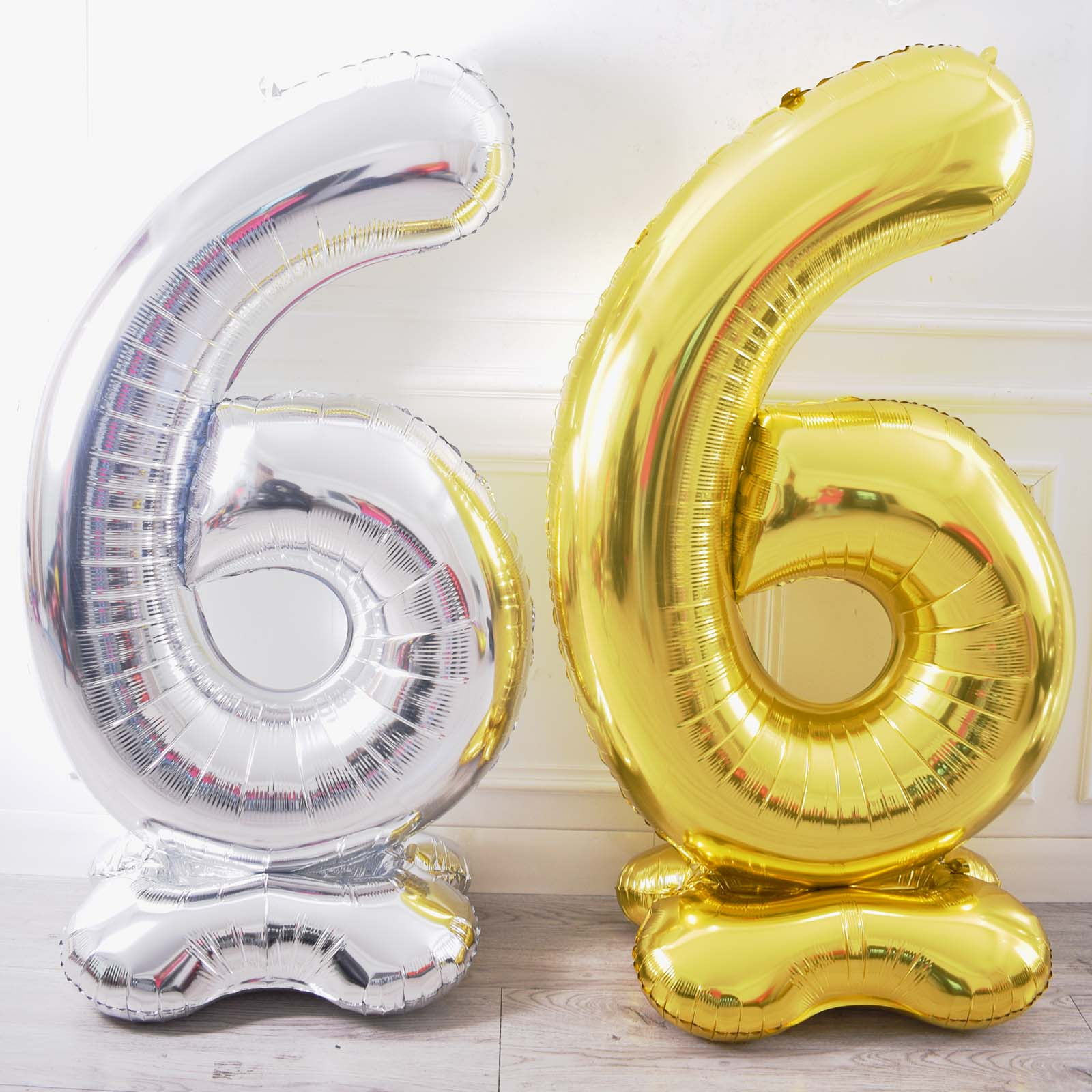 Yimen bloon Giant Foil Number Balloon for Birthday Party and Wedding Decoration (Silver, 65 in) i54p3