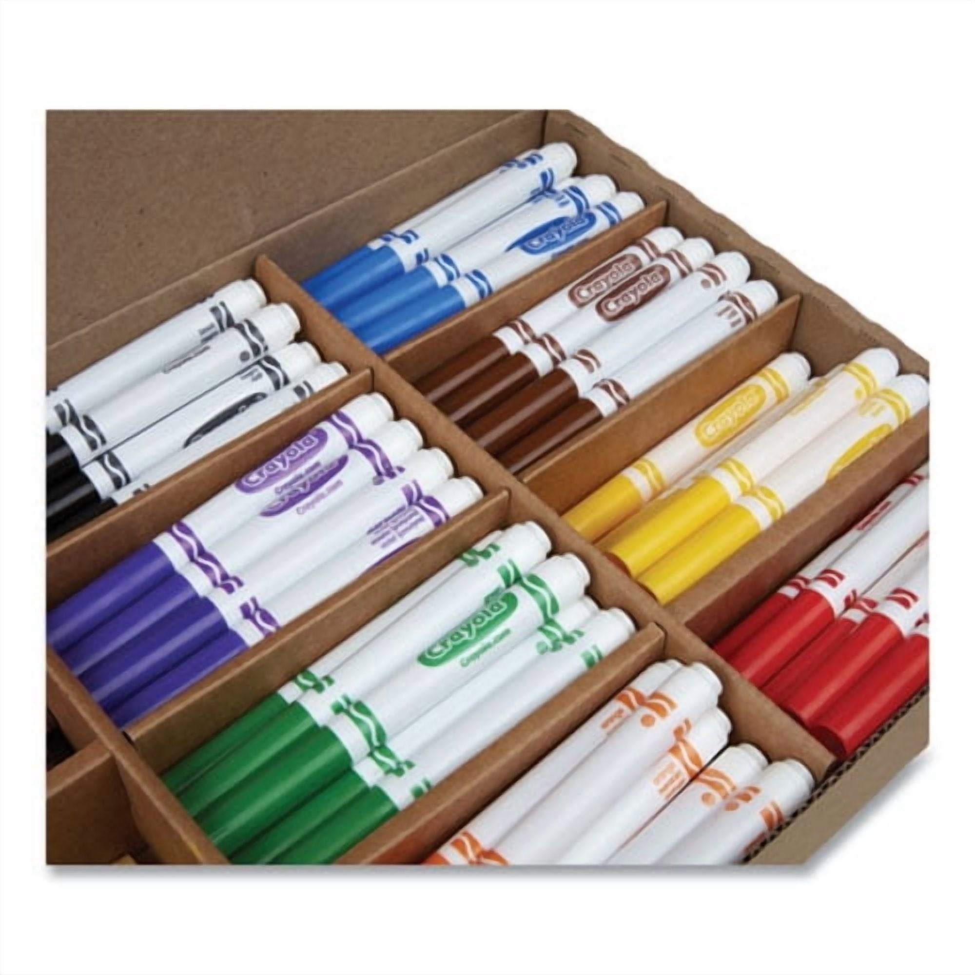 Crayola Crayon and Marker Classpack Set, Washable Art Supplies for Classroom Projects (Assorted Colors, 512 Pieces) 8k0uj