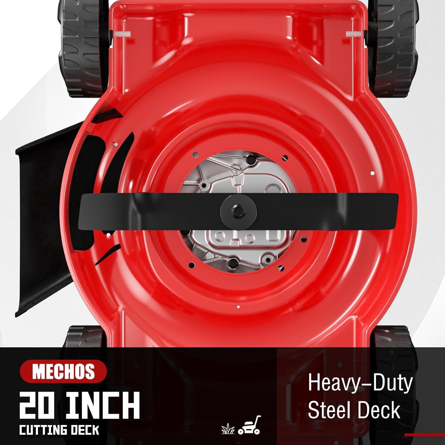 Datingday 20 in 144cc 4-Cycle Gas Walk Behind Lawn Mower (Red, 20 in) pc95t