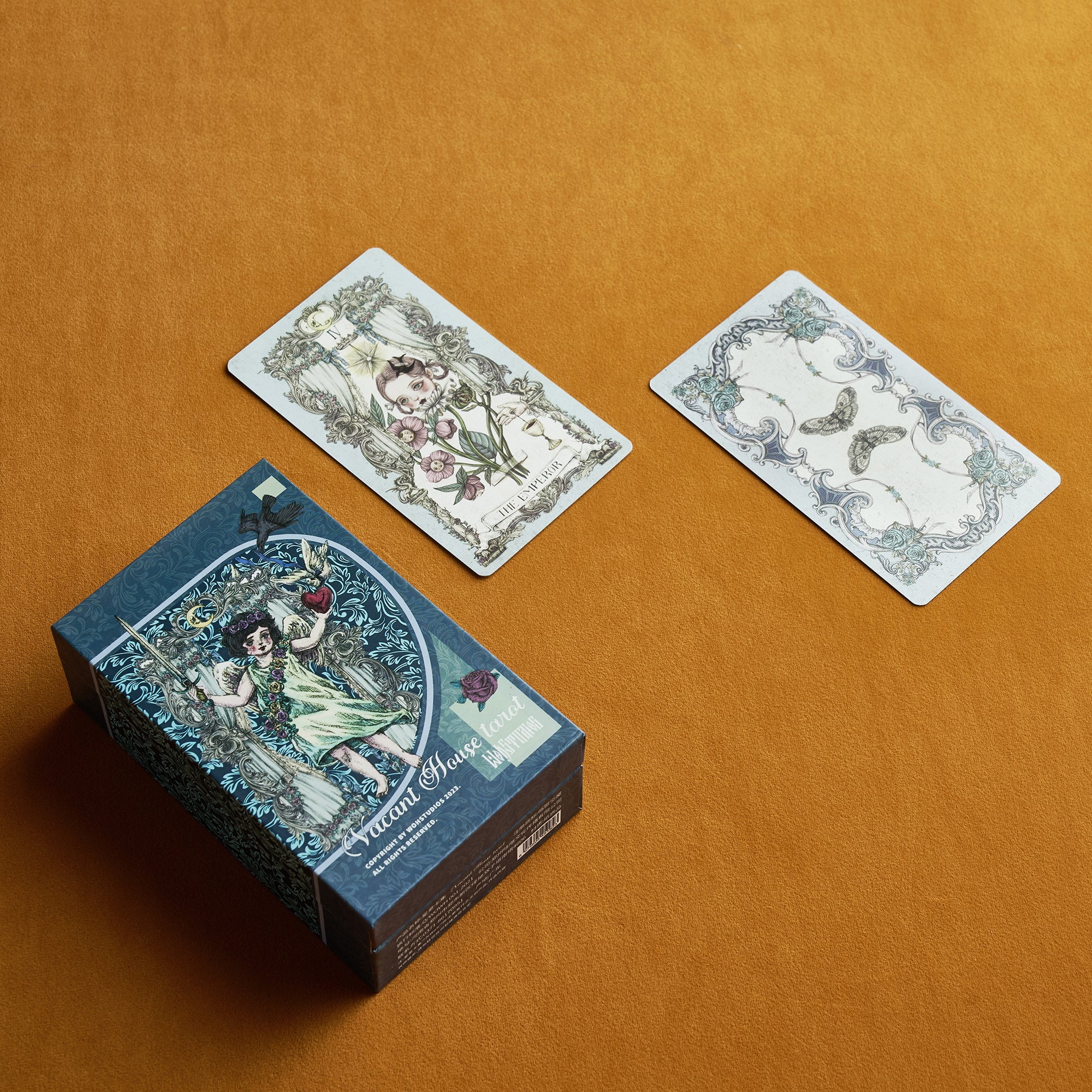 Vermilion Collection Vacant House Tarot Deck (European Baroque Art Style, 79 Cards) qhgy7
