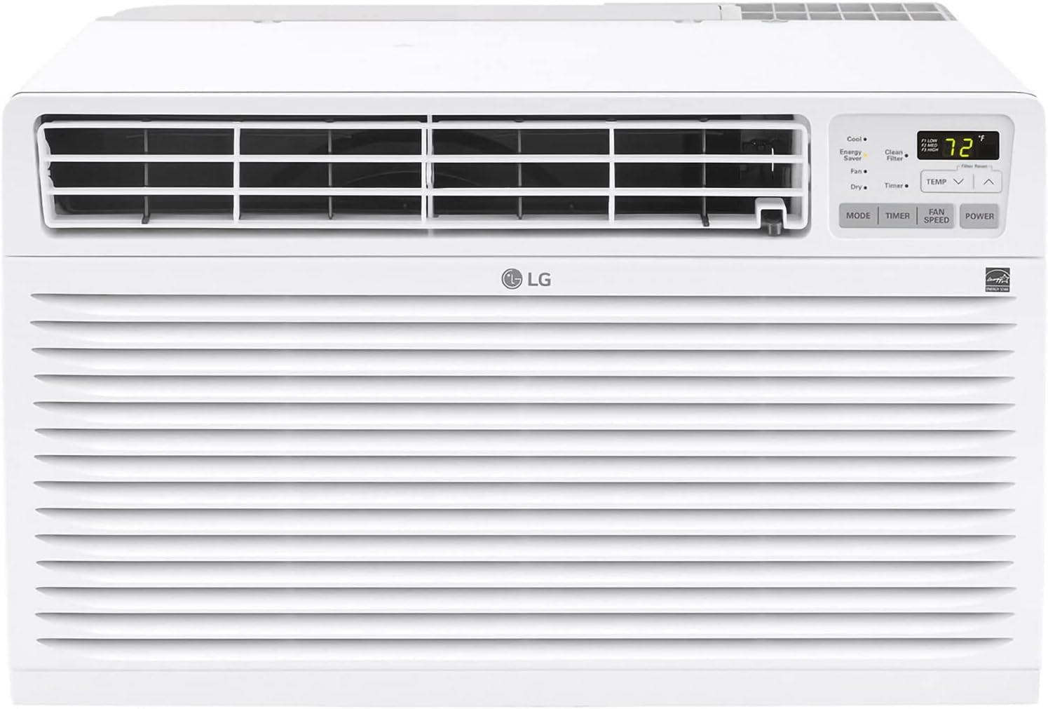 LG 14,000 BTU Through-the-Wall Air Conditioner with Remote Control (Black, 14,000 BTU) teu27