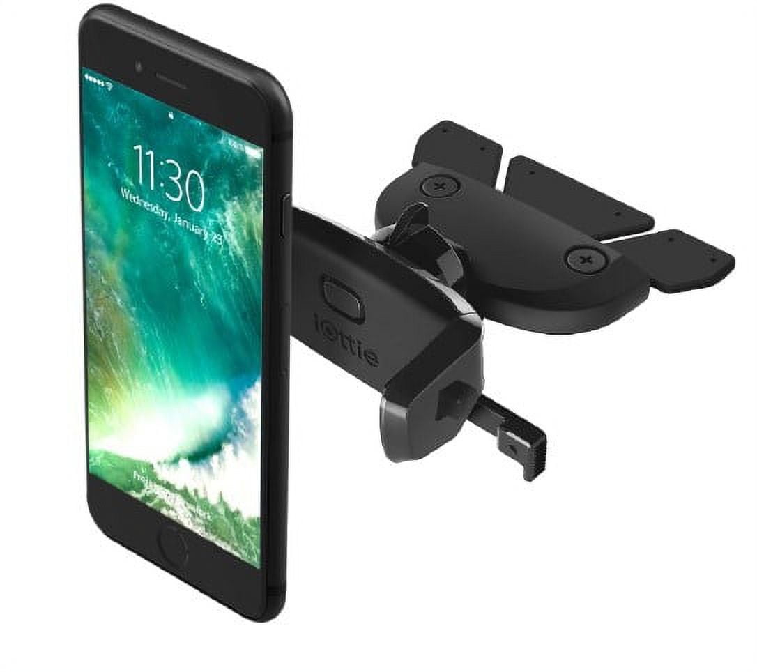 iOttie Easy One Touch Mini CD Slot Phone Mount (Black, 1 Unit) t63i5