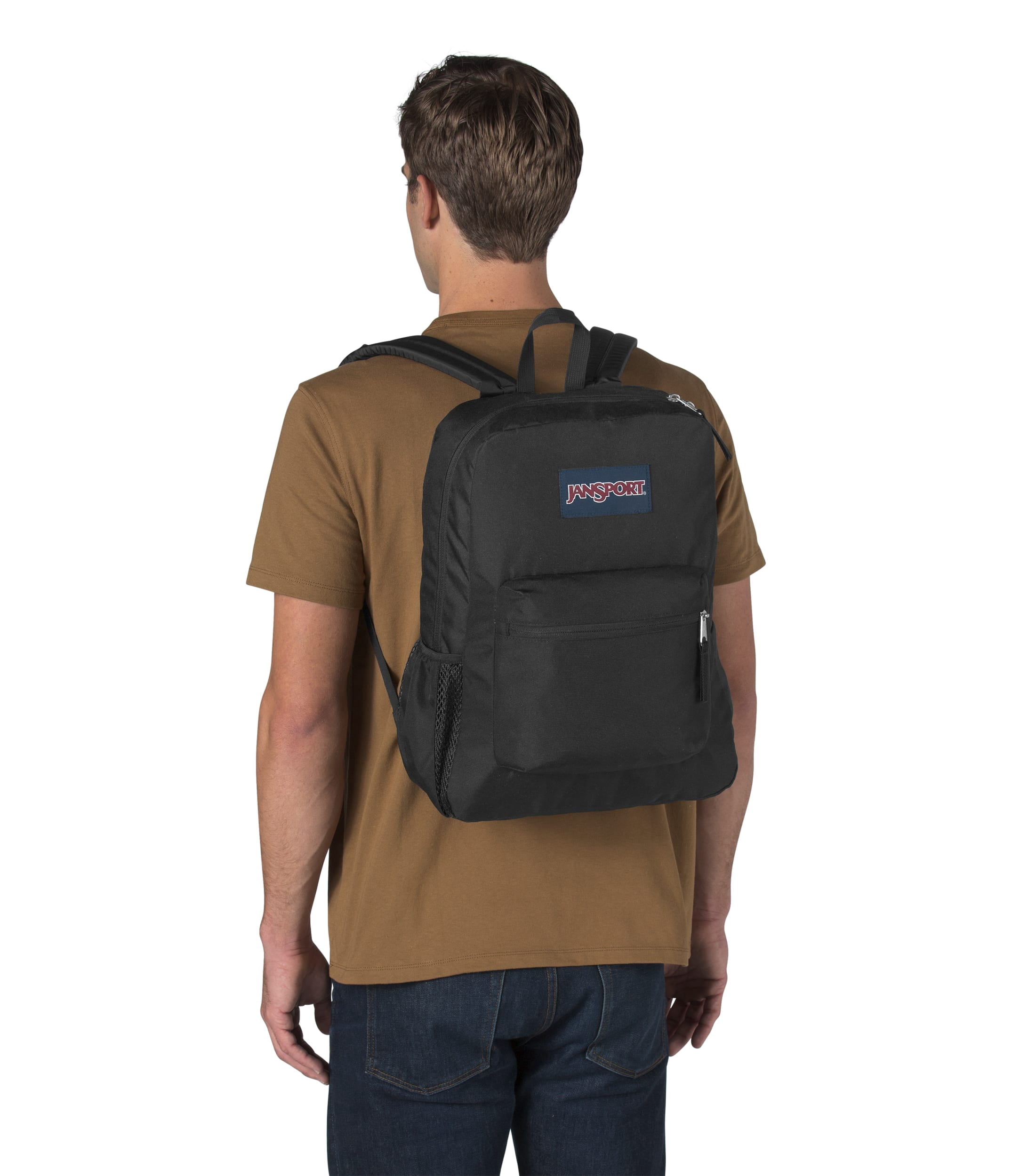 JanSport Cross Town Backpack Durable School and Travel Daypack (Black, 16.5 in x 12.5 in x 5.5 in) oh1oz