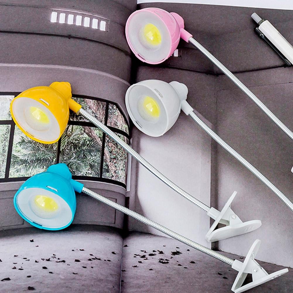 PiLoLiving LED Clip-on Desk Lamp Flexible Eye-Protection Reading Light (White, 12 in) 4udvk