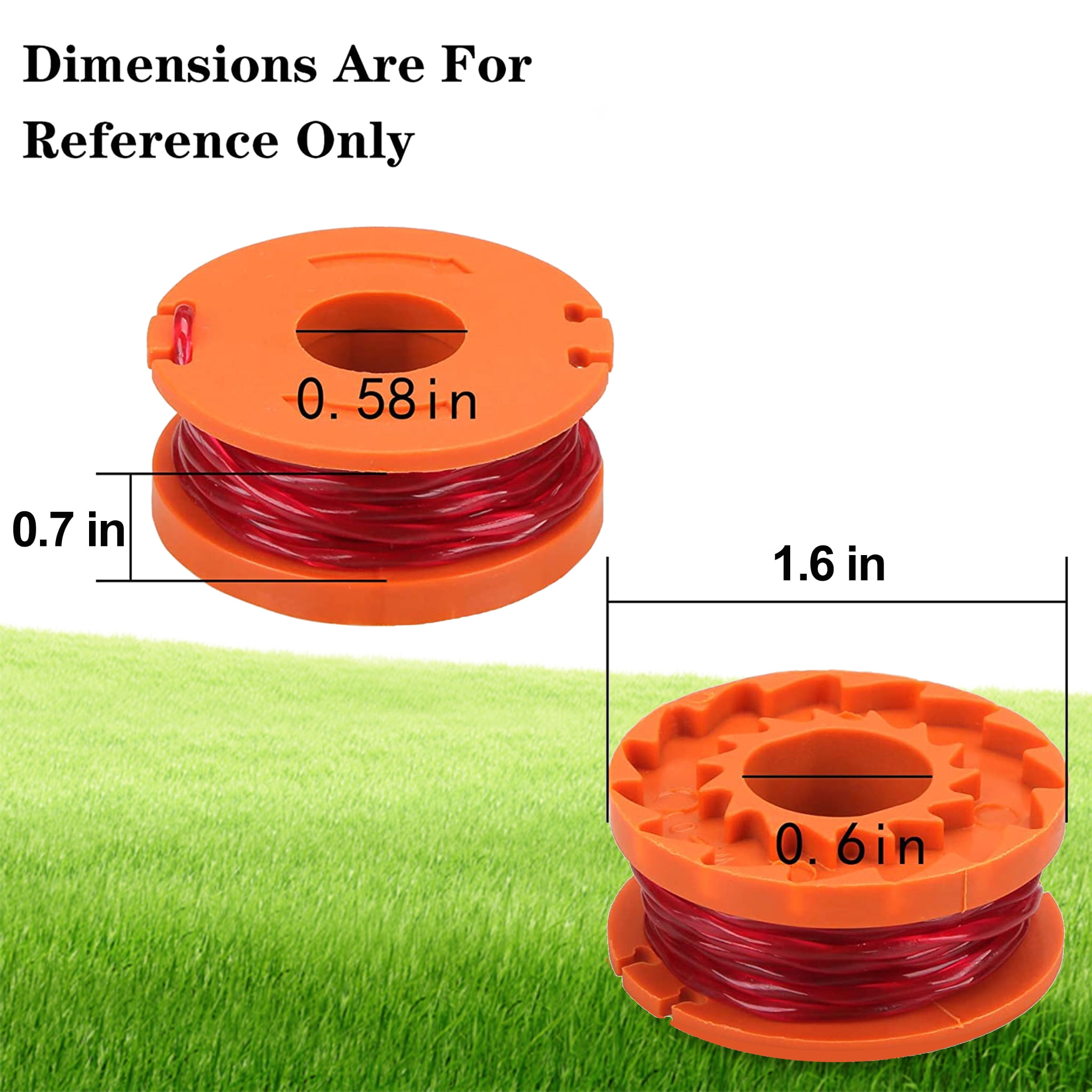 AMI PARTS WA0010 Replacement Trimmer Line Spools for Worx Grass Trimmers (12 Pack, 10 ft, 0.065 in) d07cw