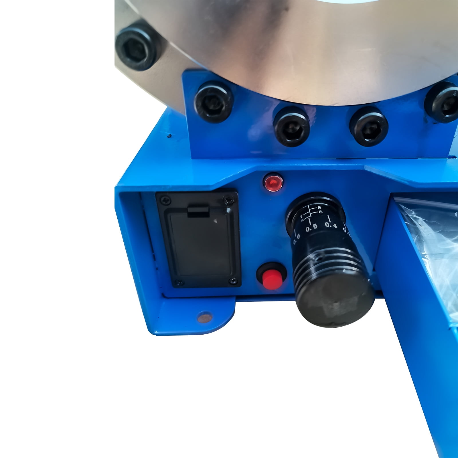 GELUOXI Portable Hydraulic Hose Crimper Machine (Blue, 8 Die Sets) to64g