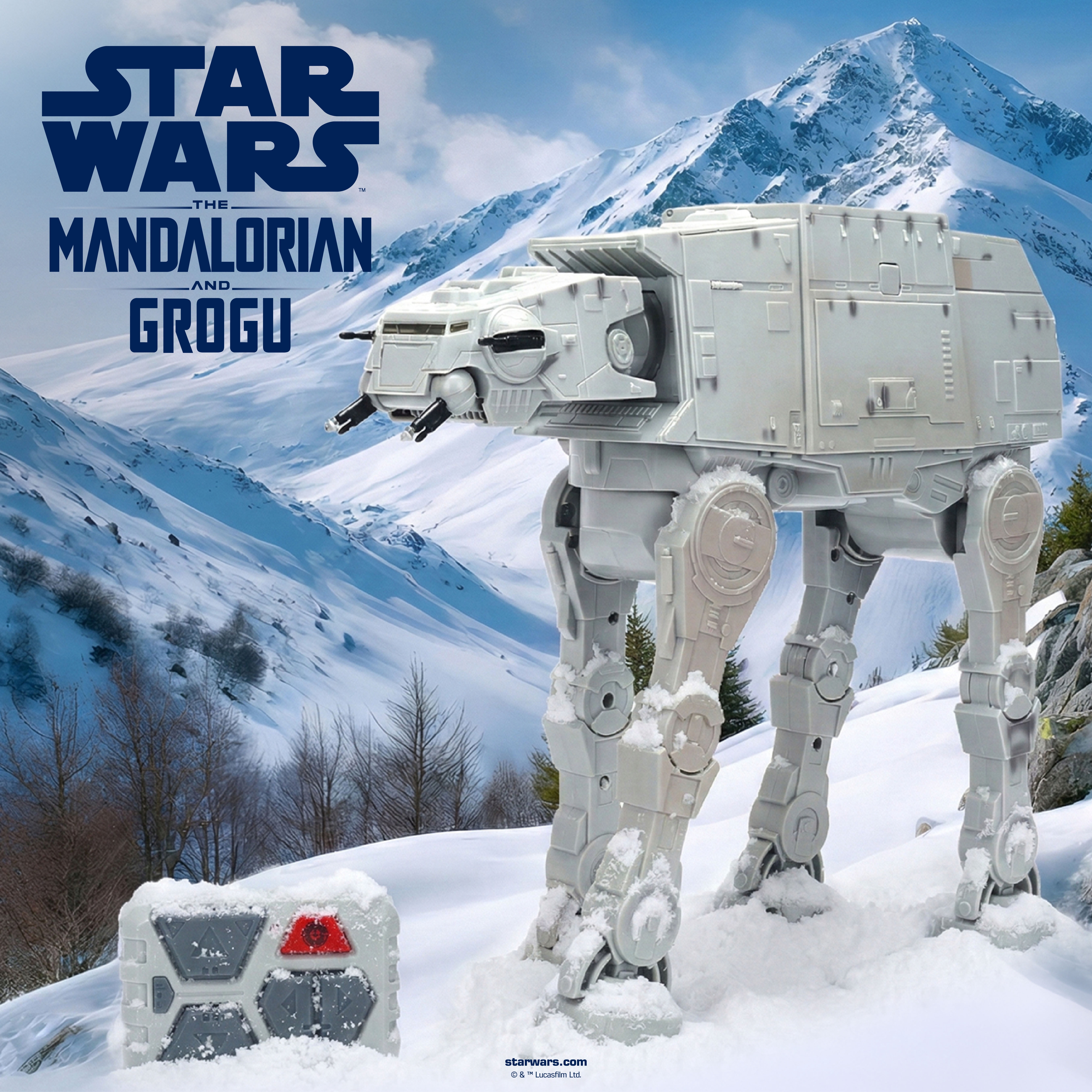 Star Wars Jada Toys AT-AT Walker Remote Control Vehicle with Lights and Sounds (Grey, 13 in) 0zz6i