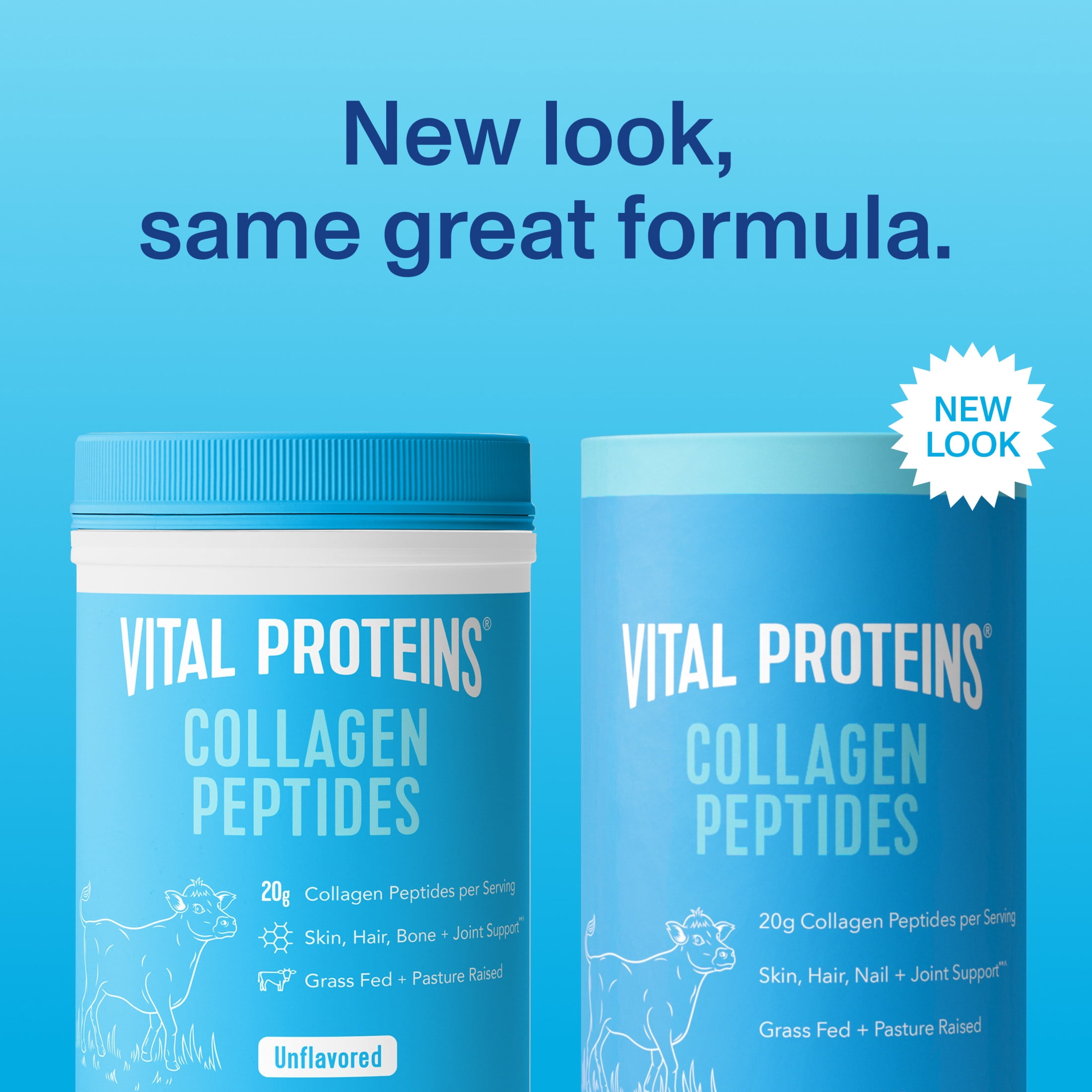 Vital Proteins Collagen Peptides Powder Supplement for Hair, Skin, and Nails (Unflavored, 10 oz) ljozy