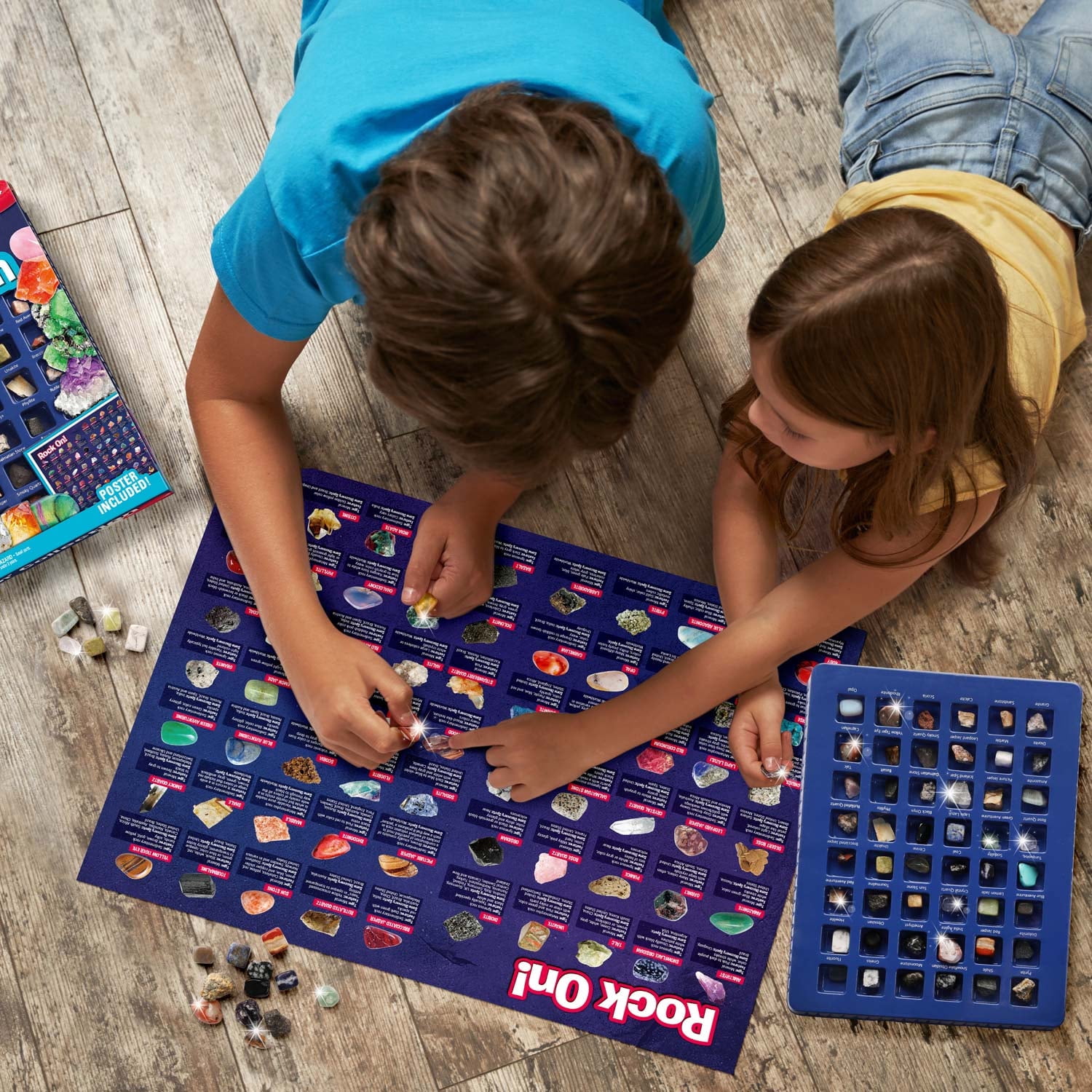 Piano Potato Rock and Mineral Collection Kit, Educational Geology Science Set for Kids (48 Pieces) ndci3