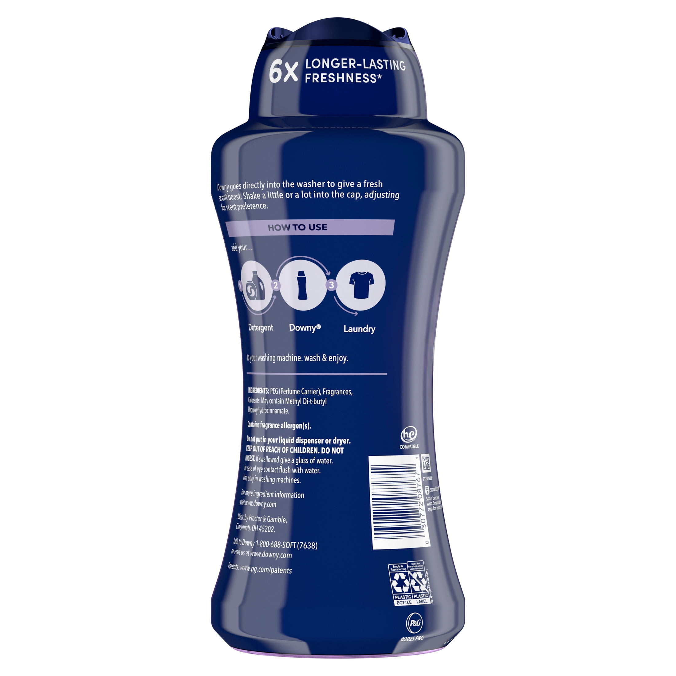 Downy Infusions In-Wash Scent Booster Beads, Calm Lavender and Vanilla Bean (24 oz) cr9tt