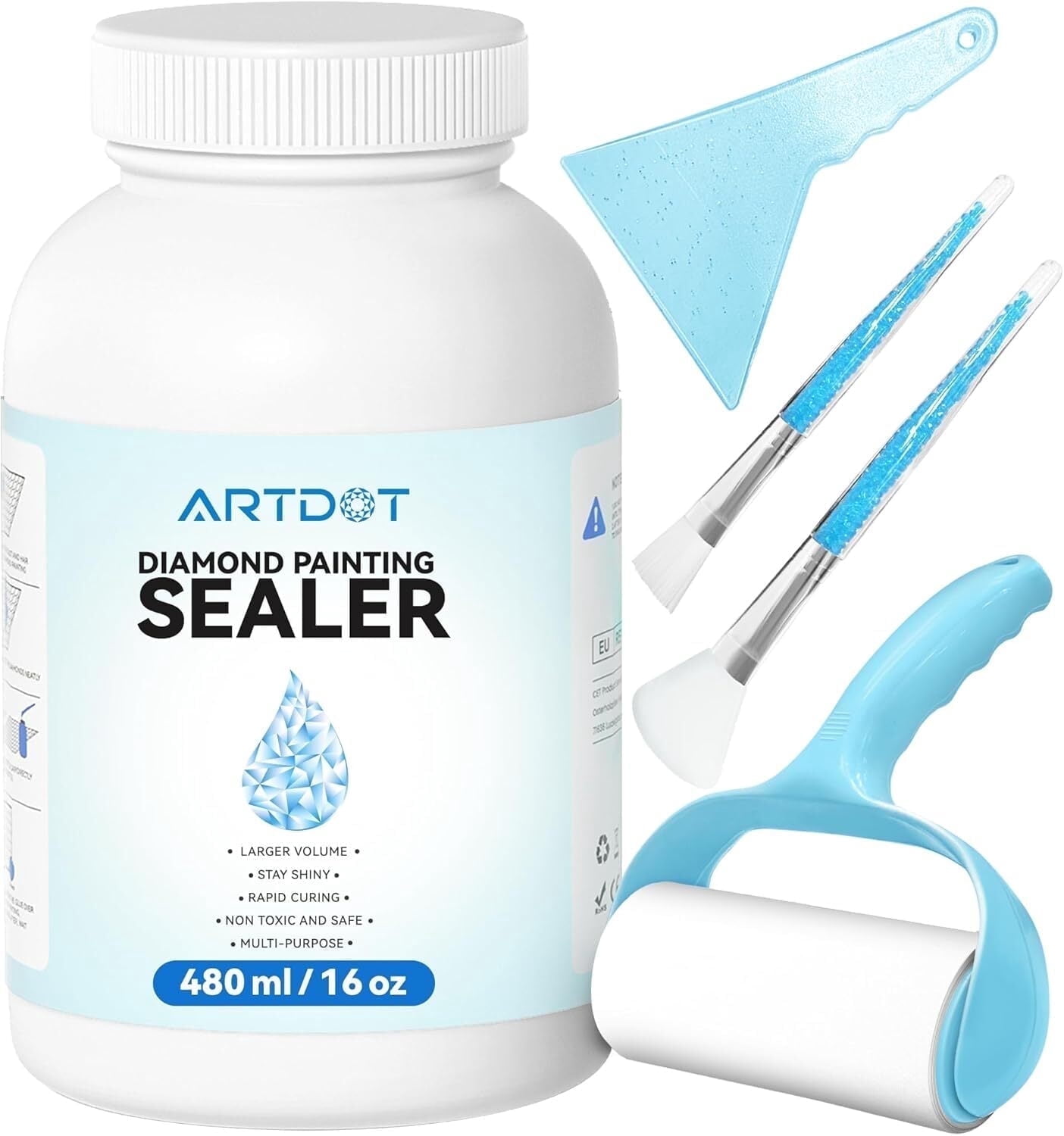 ARTDOT Diamond Art Glue Sealer for Diamond Painting (Clear, 16 oz) tlv6t