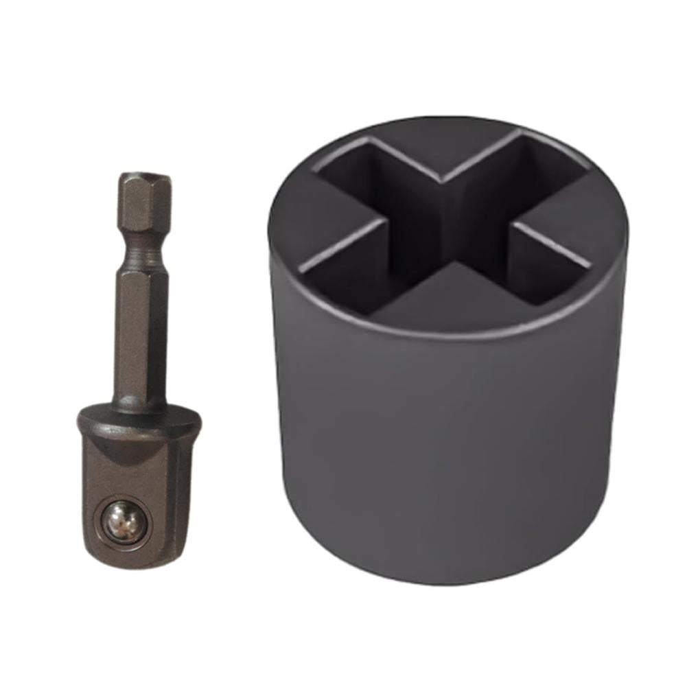 QHUDLV Scissor Jack Drill Adapter, Universal Socket for Hand Drill, Heavy-Duty Trailer and Camper Jack Accessory (1 Pack) gqbvj