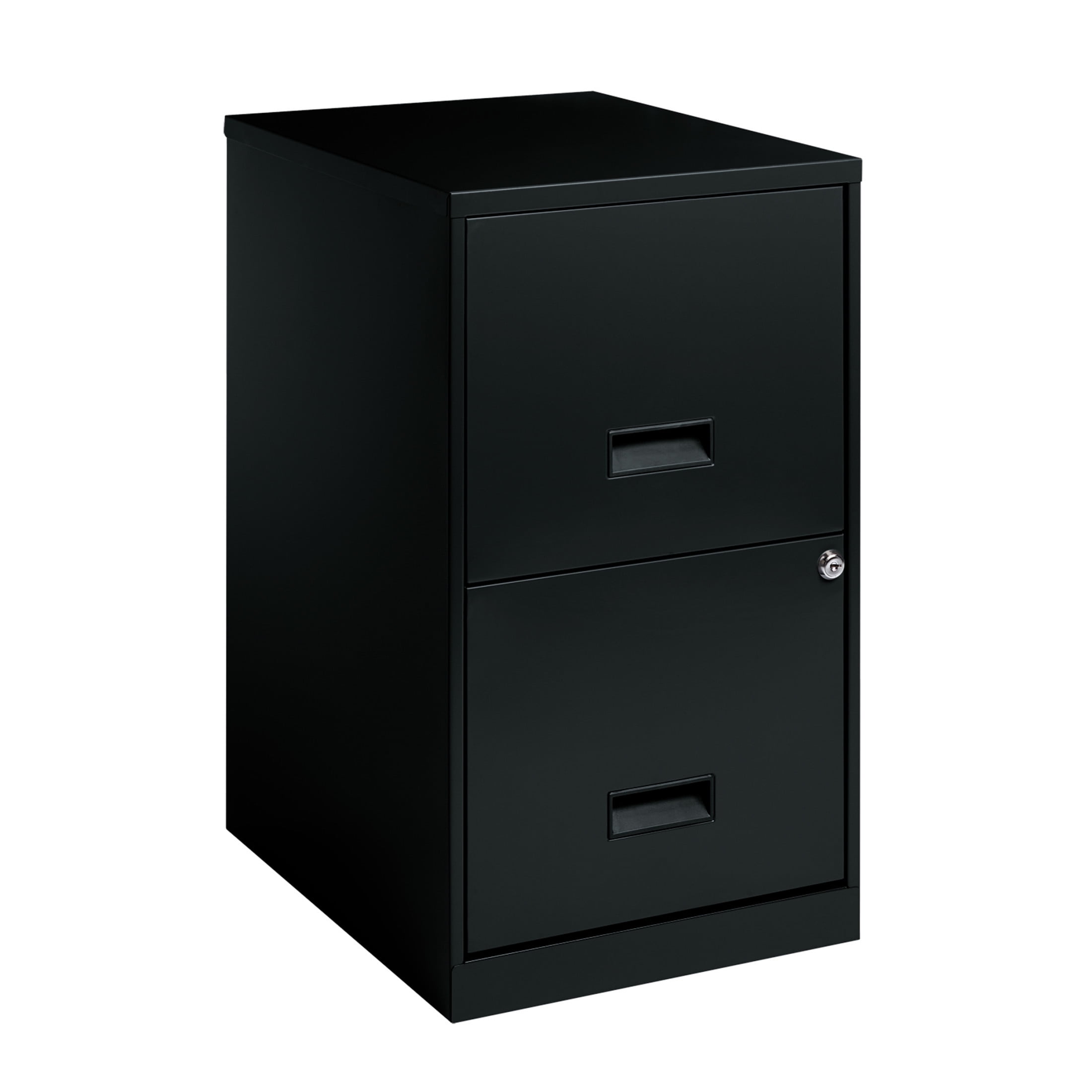 Space Solutions 2-Drawer Vertical File Cabinet for Letter-Size Hanging Folders (Black, 18 in Deep) 47eyl