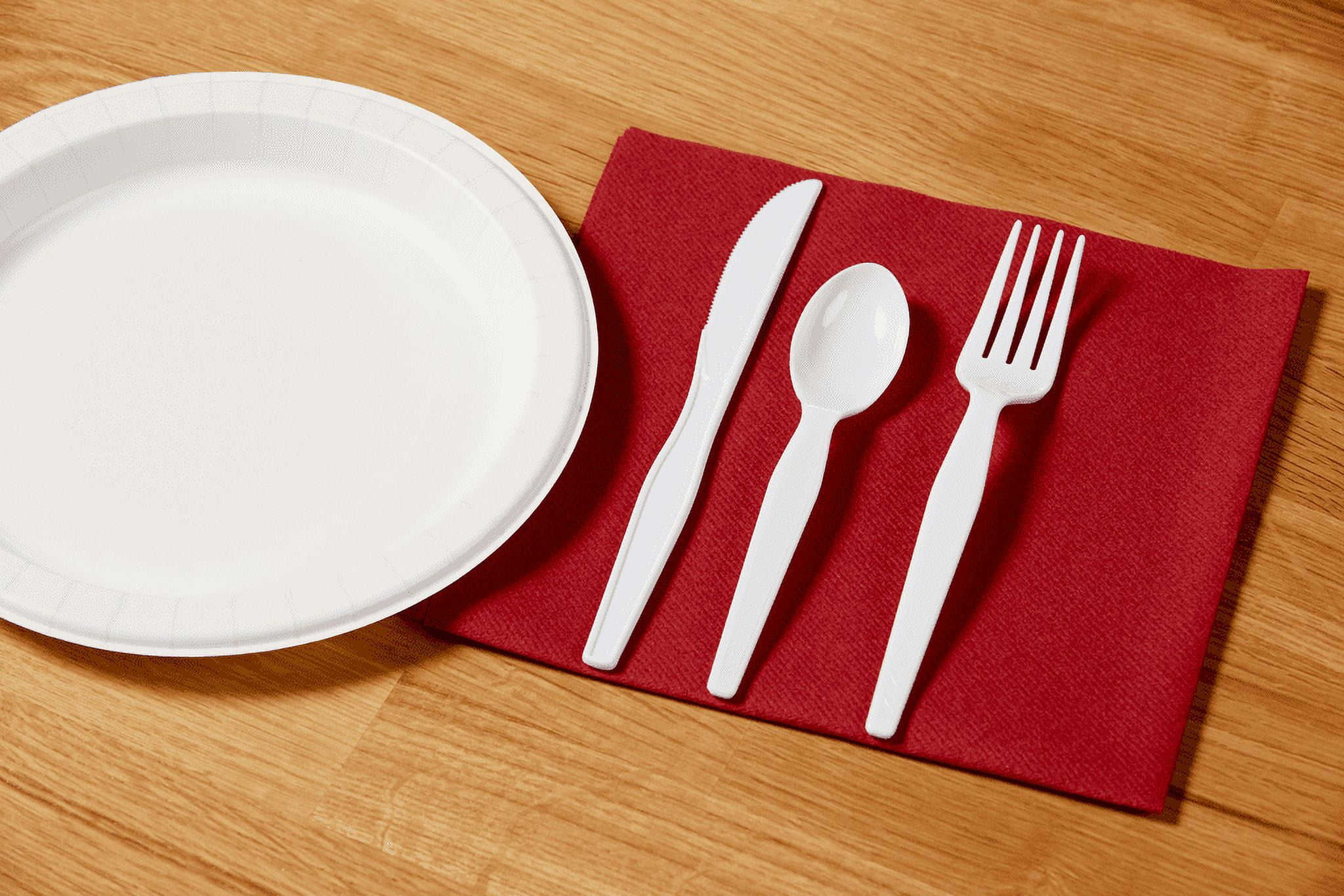 Dixie Heavy-Weight Disposable Plastic Spoons (White, 1000 Count, 6 in) 4tkum - Image 3
