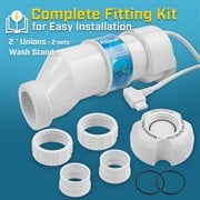 XtremepowerUS Universal Salt Cell Replacement for In-Ground Swimming Pools (15,000 Gallons, White, 15 ft Cable) o0ehn