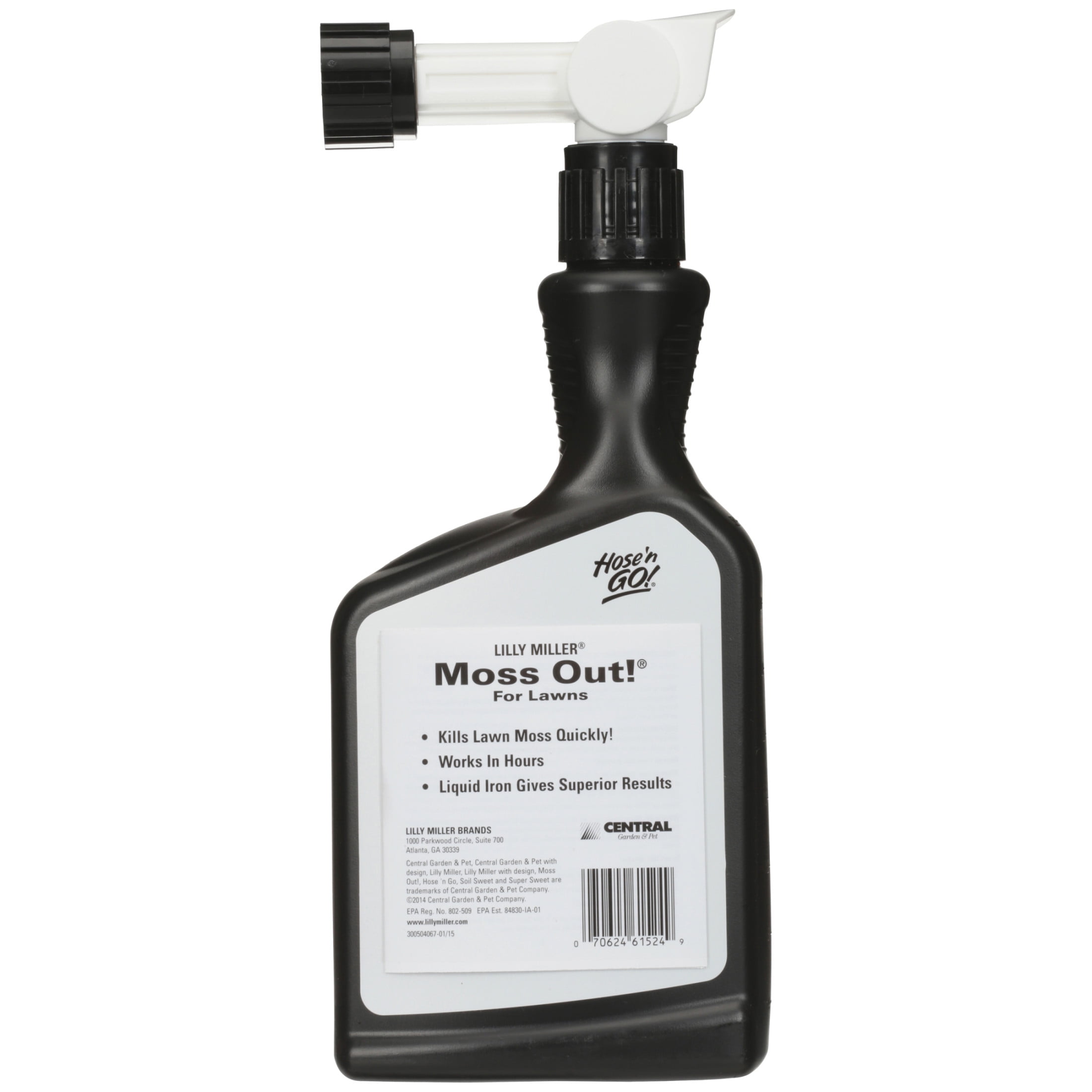 Lilly Miller Moss Out! Lawn Herbicide Treatment, Fast-Acting Moss Control (32 oz) uqtsy