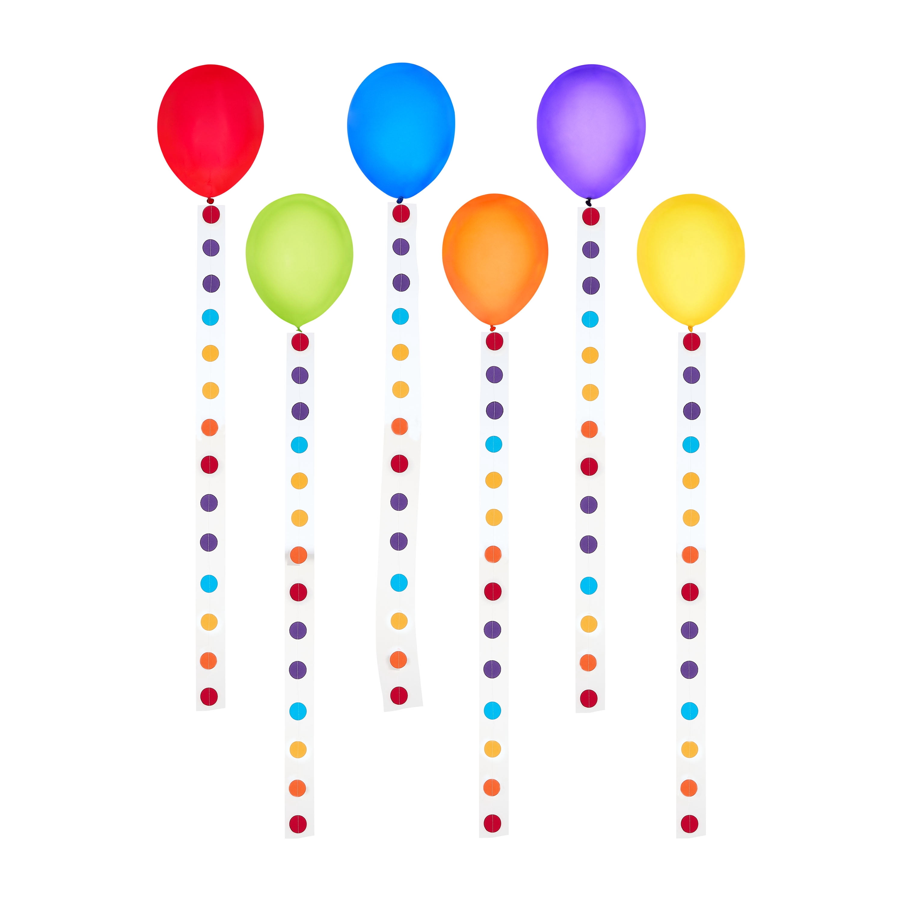 Way To Celebrate Latex Balloons and Tassels Party Decoration Set (Multicolor, 6 Count) 1ww3w