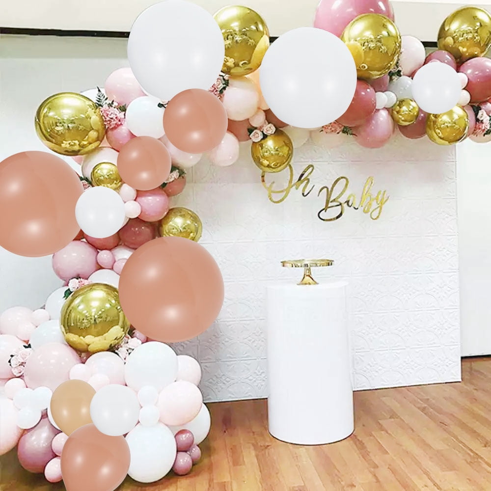 Dznils Macaron Pastel Balloon Garland Arch Kit, DIY Party Decoration Set with Confetti Balloons (105 Pieces) u98j0