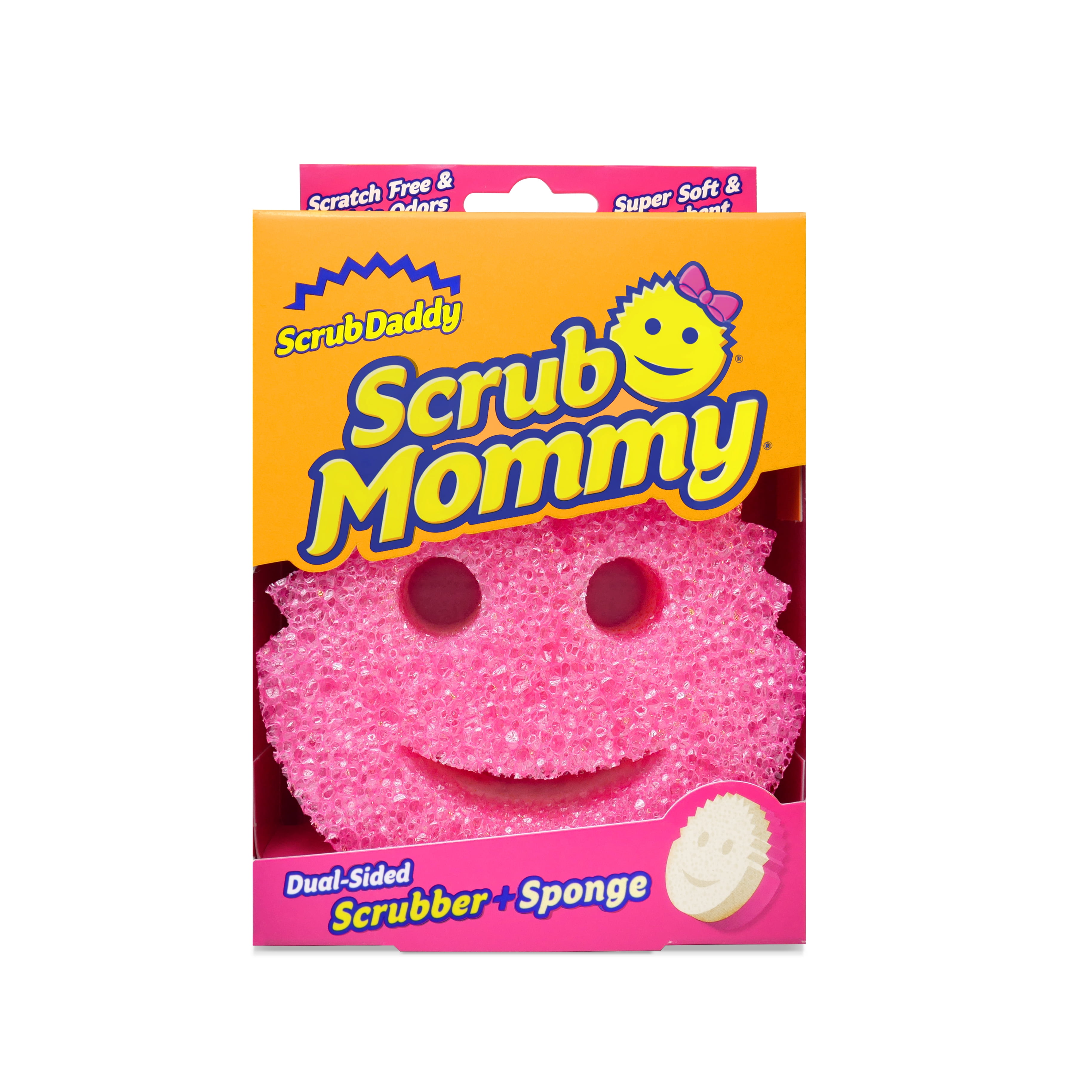 Scrub Daddy Scrub Mommy Dual-Sided Scratch-Free Cleaning Sponge (Pink, 1-Pack) m9qrx