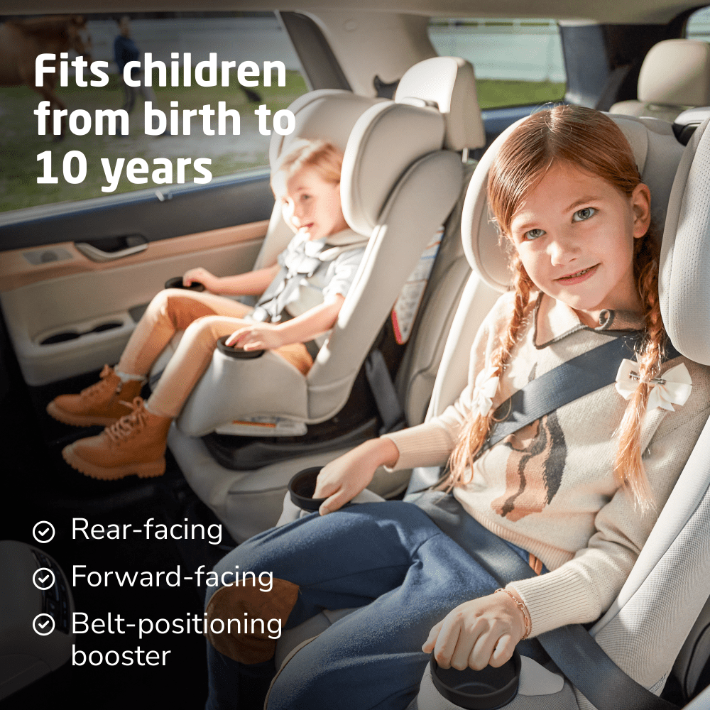 Maxi-Cosi Pria All-in-One Convertible Car Seat (Sea Storm Black, 5-100 lbs) i8s9b