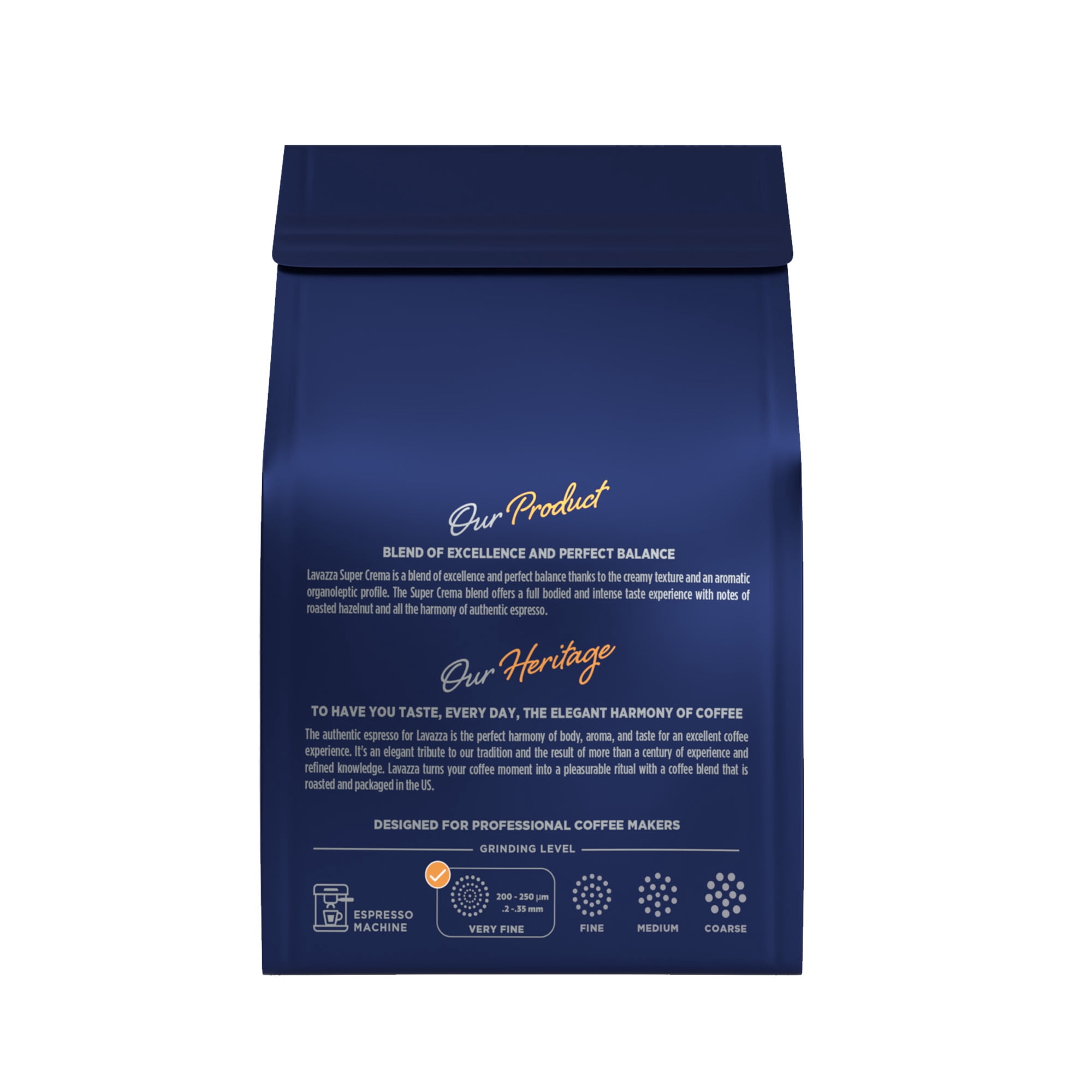 Lavazza Super Crema Whole Bean Coffee, Medium Roast, Arabica and Robusta Blend (6 Pack, 22 oz) f2rml
