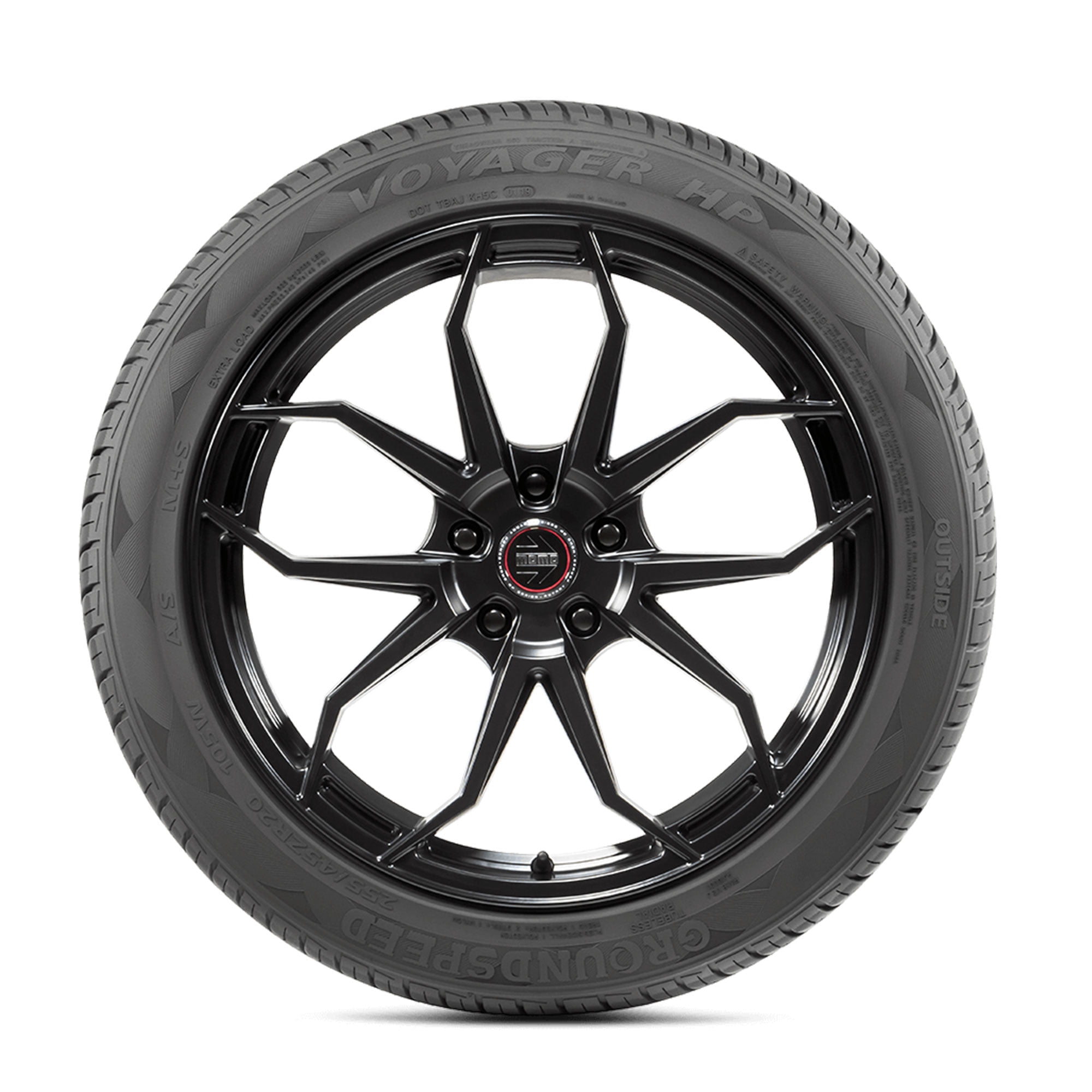 Groundspeed Voyager HP All-Season Passenger Tire (Black, 245/40ZR17) yg6av