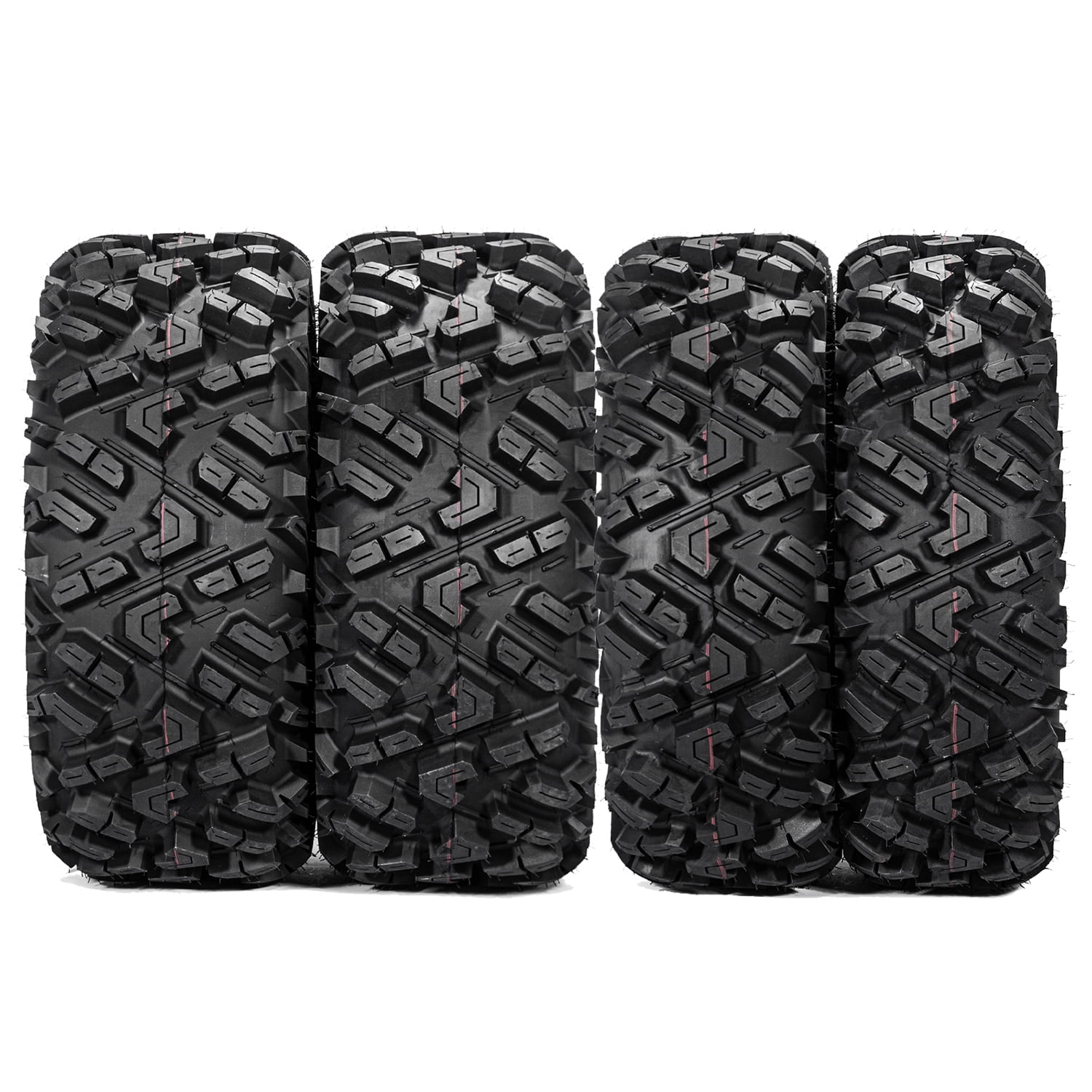 Forerunner ATV Tires All-Terrain Heavy-Duty Off-Road Traction (Black, 25x8-12) 9j6jz
