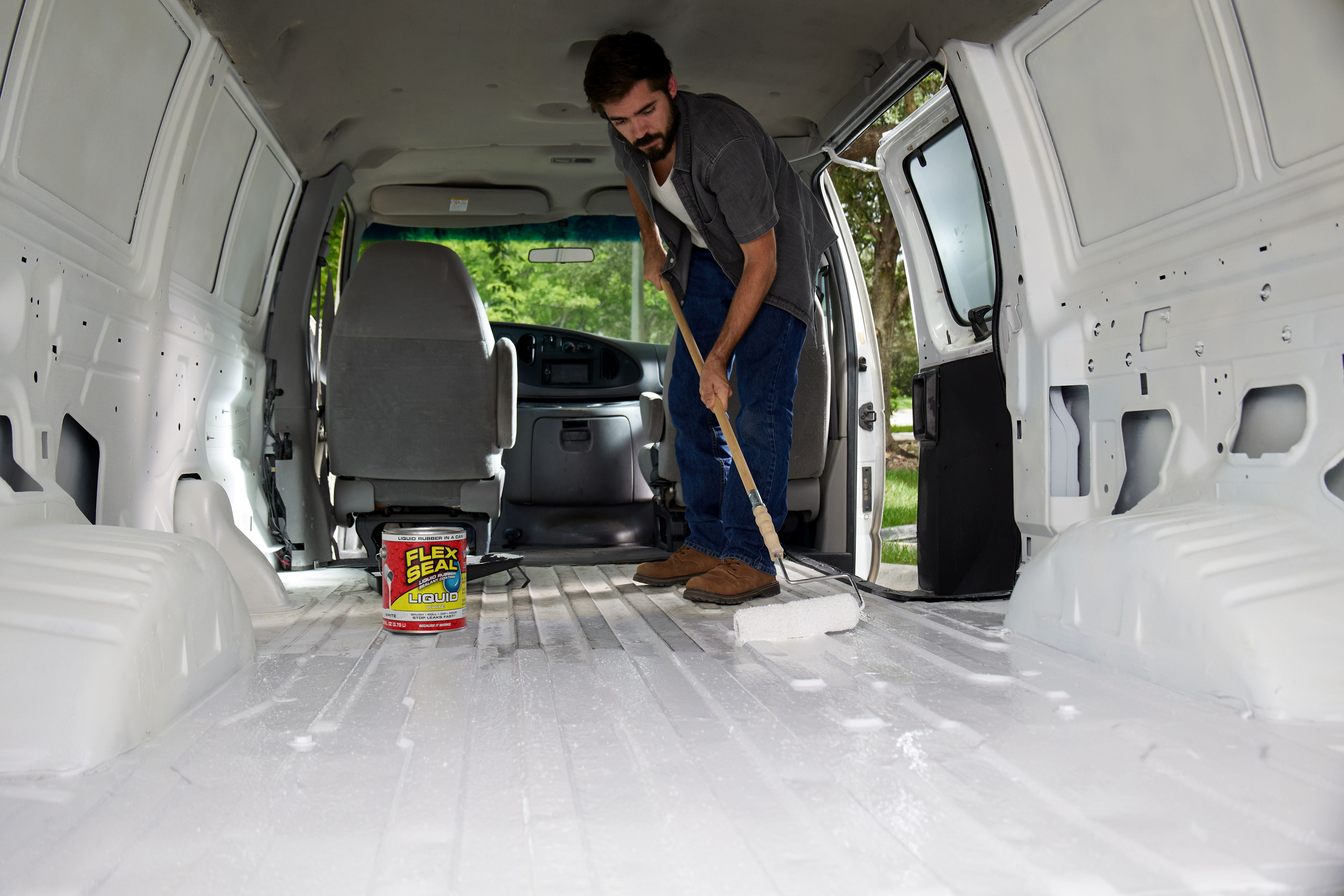 Flex Seal Liquid Rubber Sealant Coating, Waterproof Protective Barrier (White, 2 Pack, 1 Gallon) 1wk3x - Image 3