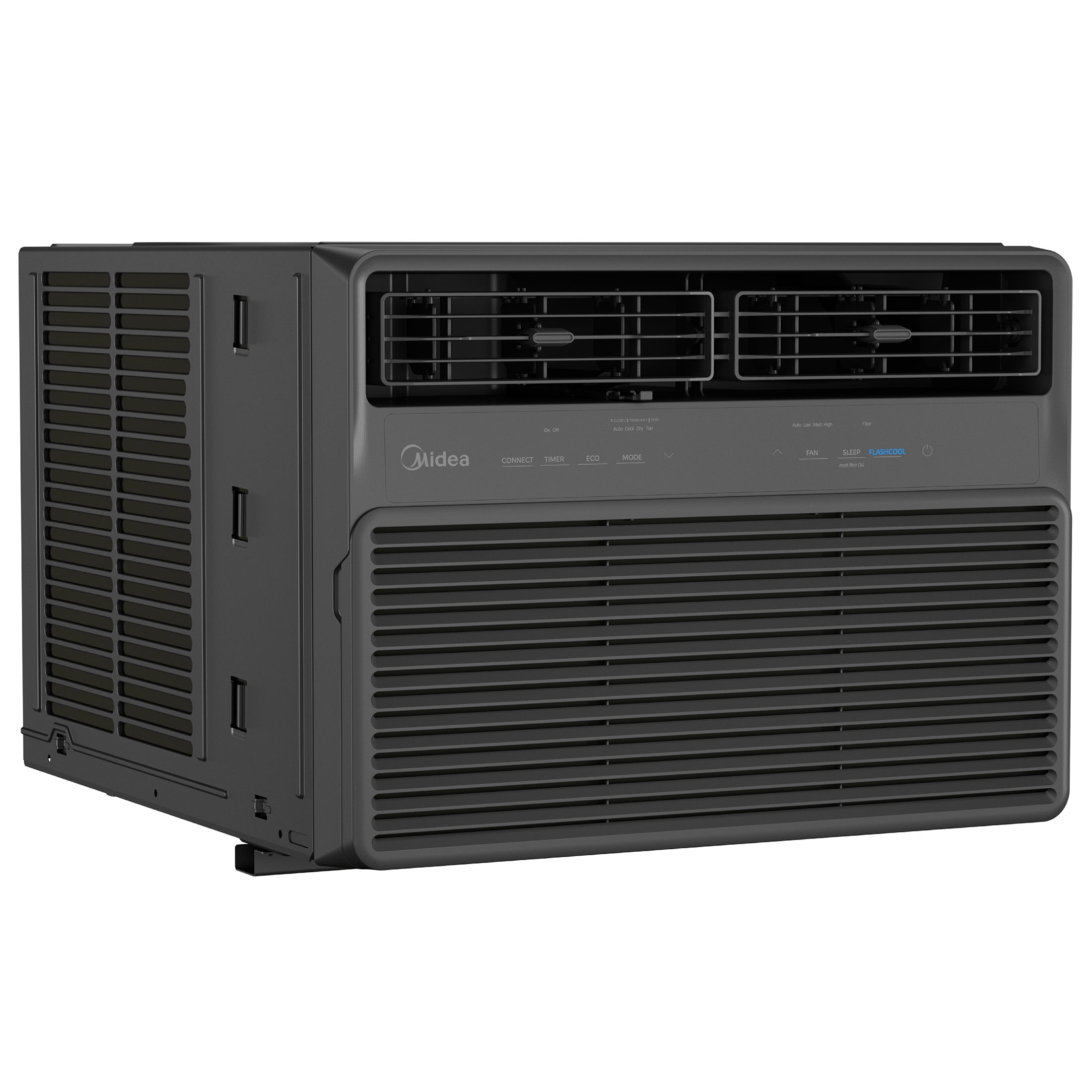 Midea 12,000 BTU Smart Inverter Window Air Conditioner, Quiet Cooling for Rooms Up to 550 sq ft, Wi-Fi Enabled (Black, 51 lb) 517cf