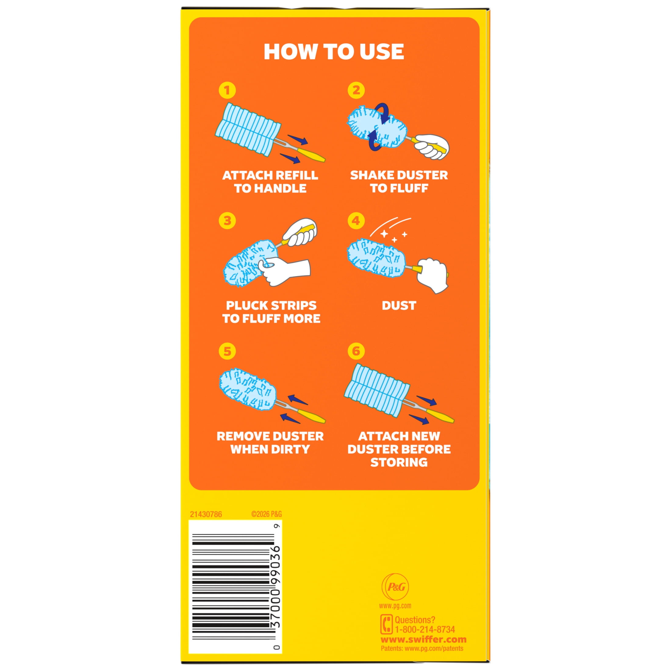 Swiffer Duster Refills, Unscented, Dust Trapping Cleaning Cloths (18 Count) b9o9l