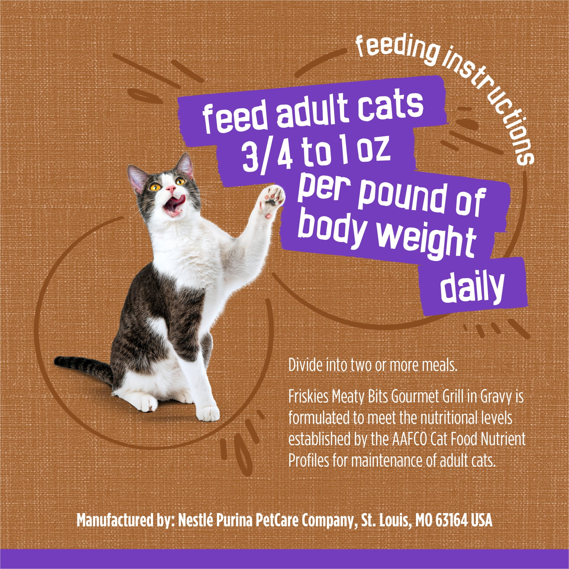 Friskies Meaty Bits Gourmet Grill Wet Cat Food in Gravy (5.5 oz) 8z0be