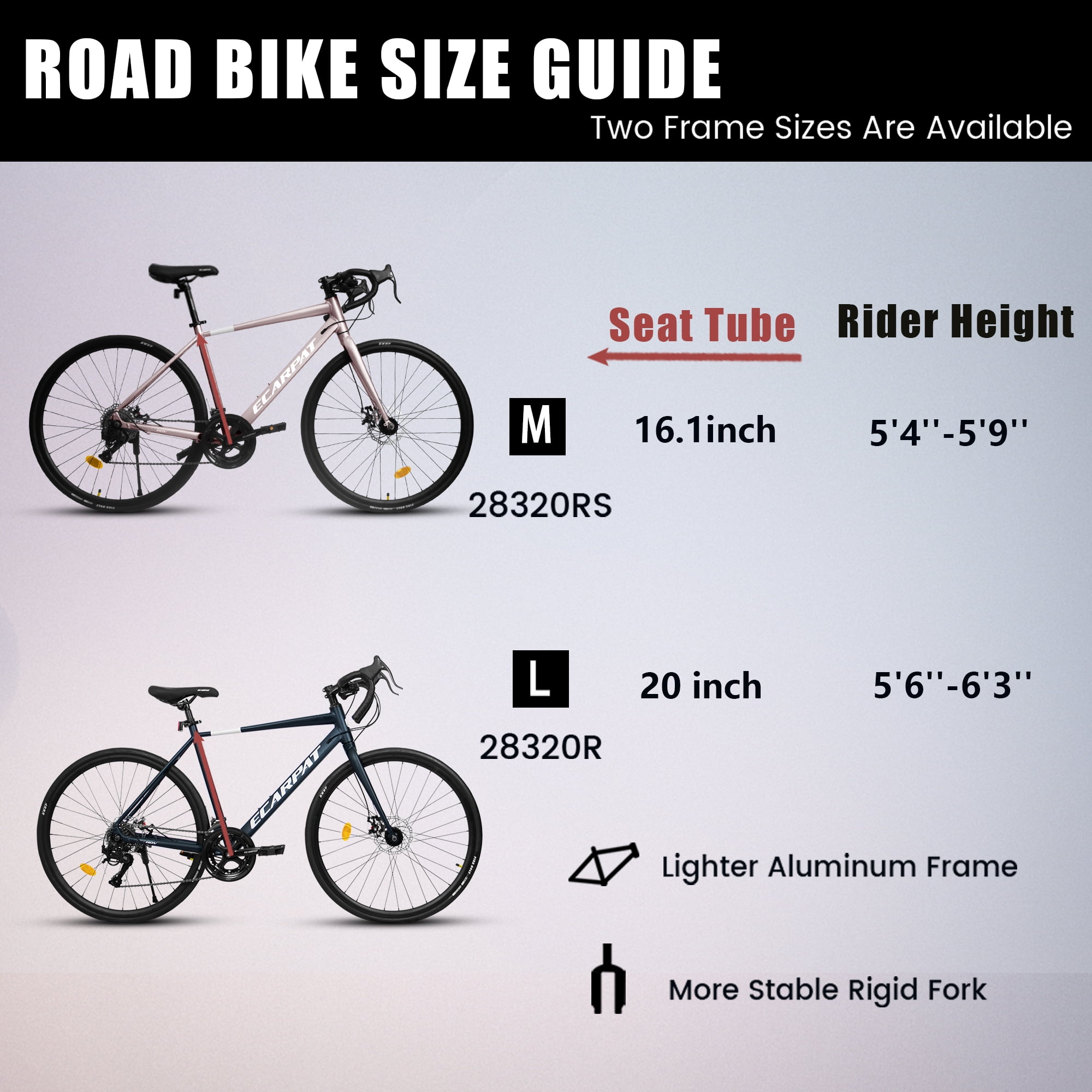 Ambifirner 700C Road Bike, 16-Speed Aluminum Frame Racing Bicycle (Blue, Large) yyu5n