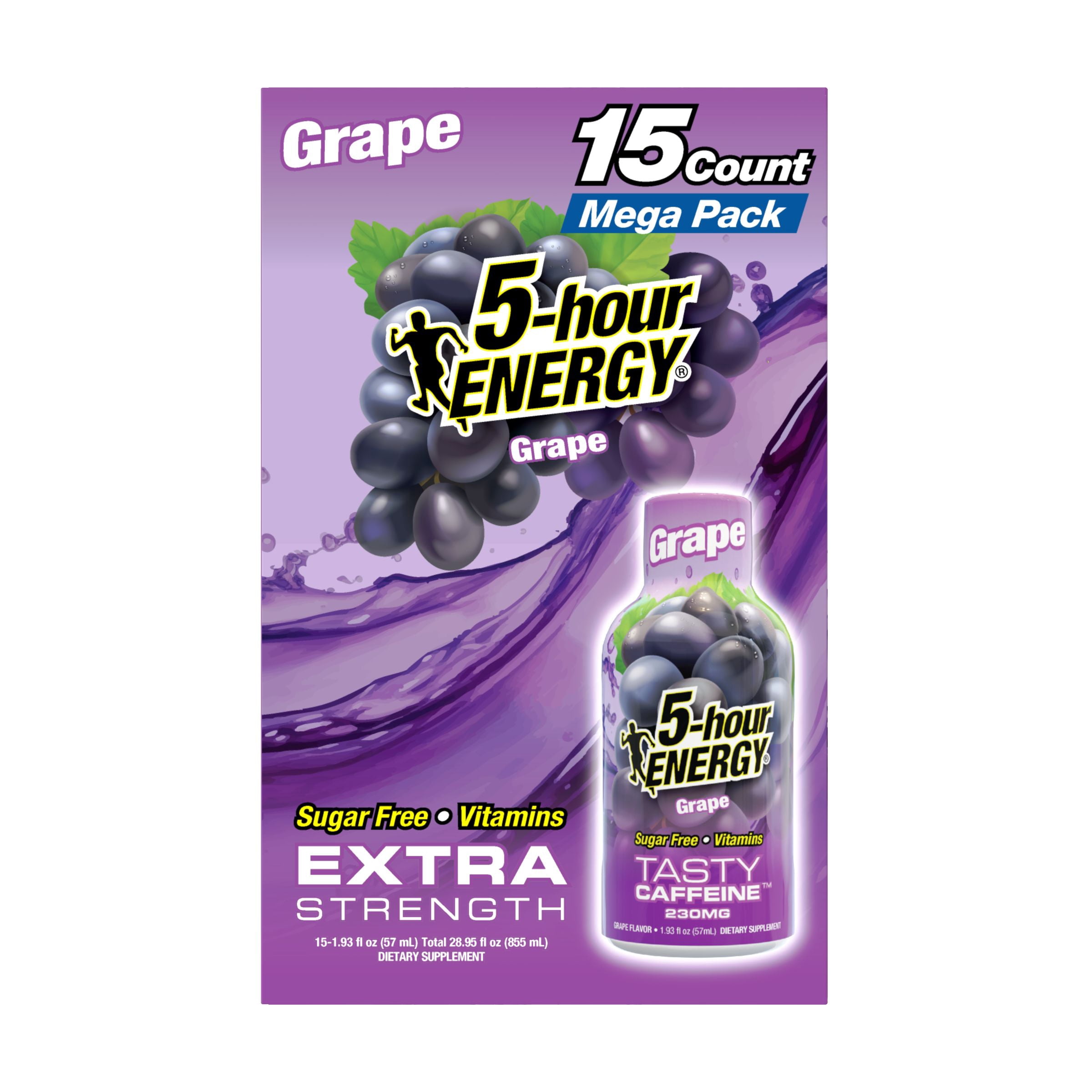 5-hour ENERGY Extra Strength Energy Supplement, Grape Flavor (15 Count, 1.93 fl oz) 33wxx