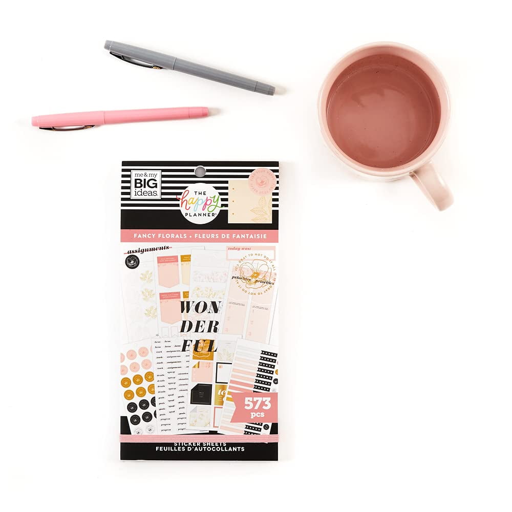 Happy Planner Sticker Value Pack (Fancy Florals, 573 Pieces) vzrcd - Image 2
