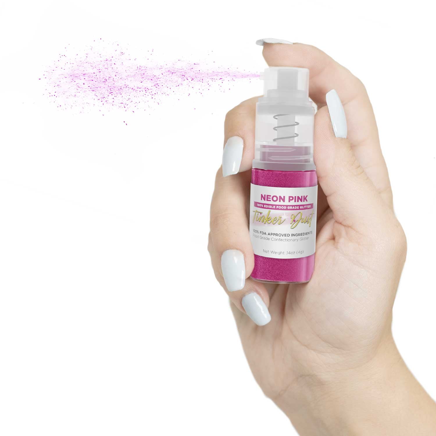 Bakell Tinker Dust Edible Glitter for Drinks and Desserts (Neon Pink, 0.1 oz) 28148 - Image 2