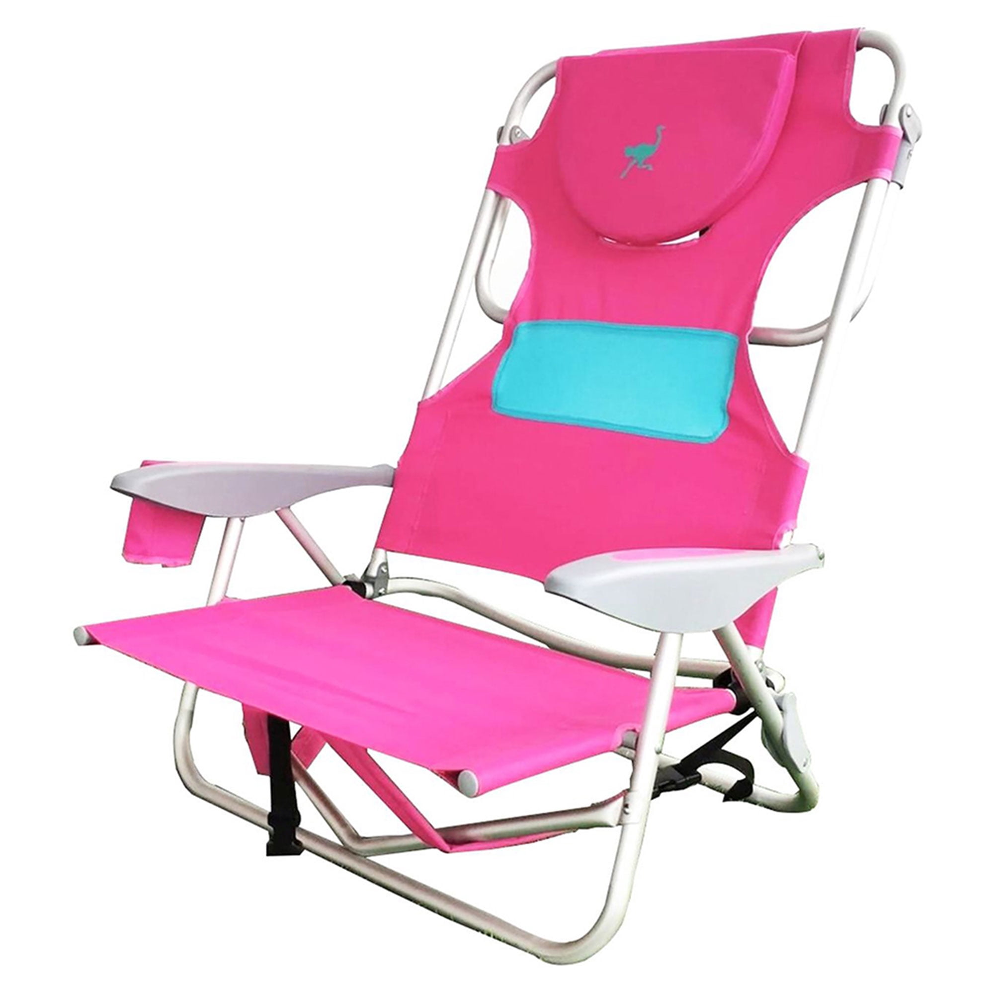 Ostrich Ladies Comfort Lounger and Backpack Beach Chair (Pink, 72 in) m227t