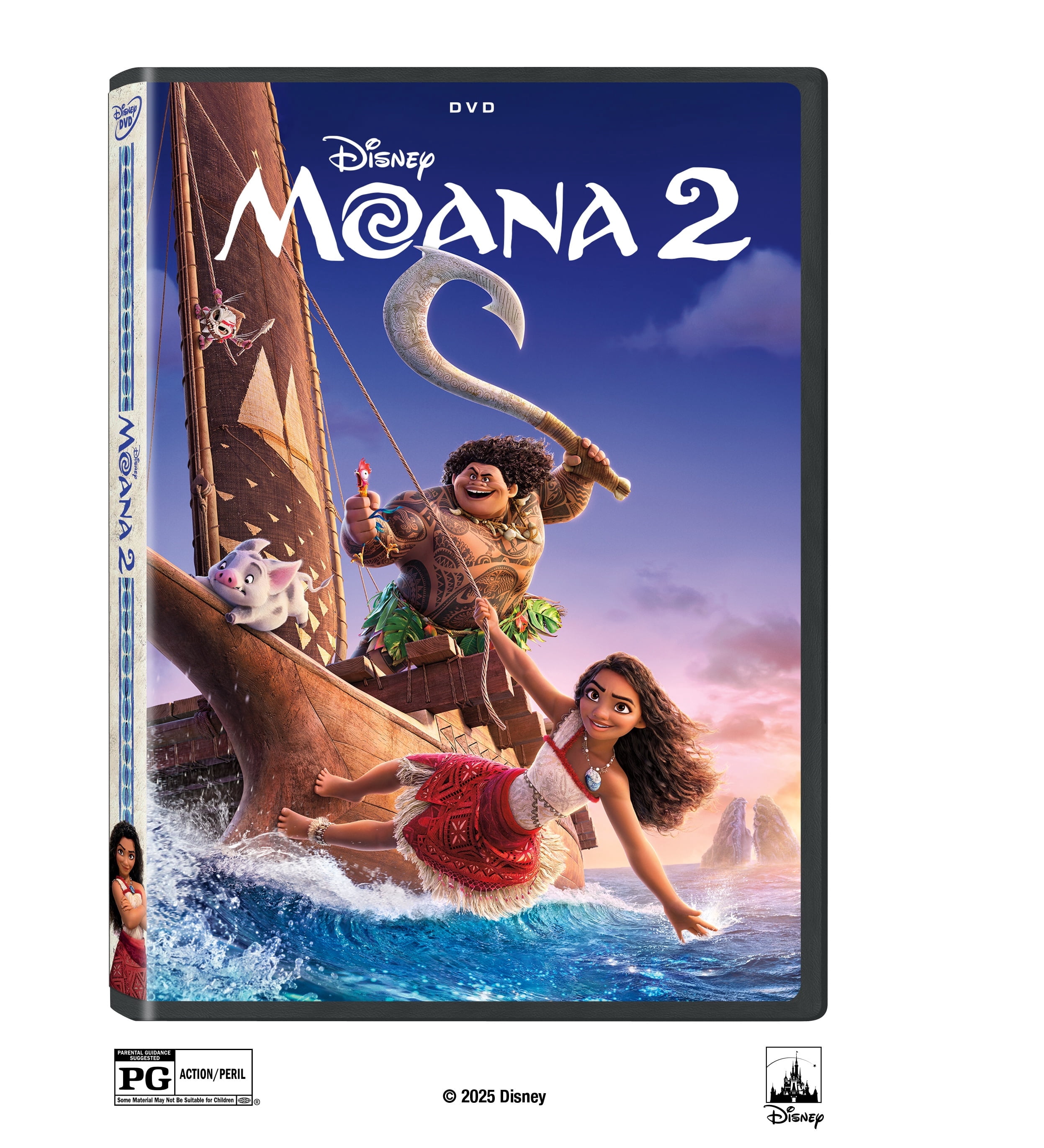Disney Moana 2 DVD Action & Adventure Movie (Standard Edition) 3y610