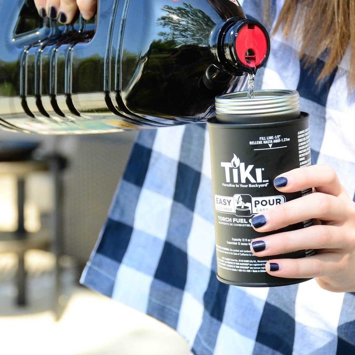 TIKI BiteFighter Mosquito Repellent Torch Fuel, Citronella and Cedar Scent, Outdoor Patio and Backyard Use (64 oz) cfvpp