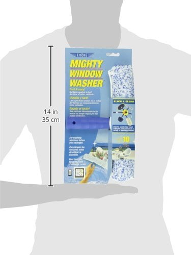 Ettore Mighty Window Squeegee with Ergonomic Handle (10 in) bcc6k