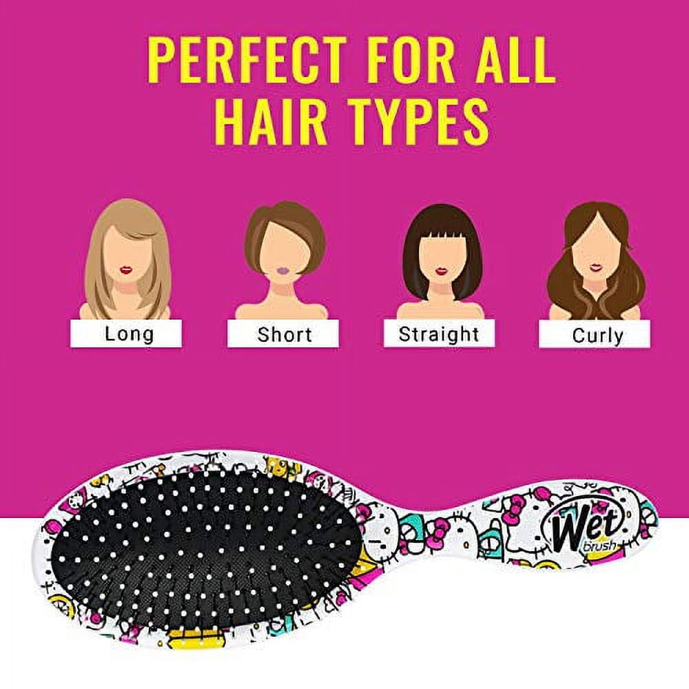 Wet Brush Hello Kitty Original Detangler Hair Brush (Under My Umbrella, White, 1 Count) hwstc