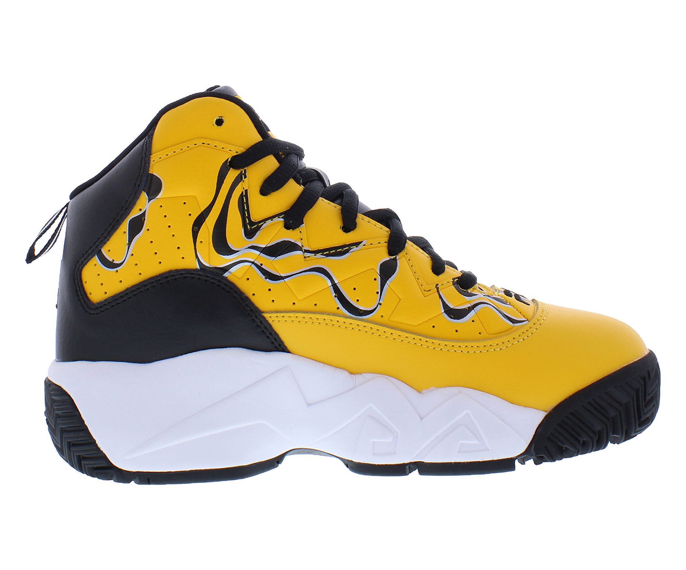 FILA MB Boys Basketball Shoes Athletic Sneakers (Yellow/Black, 6 US) 5t5jw