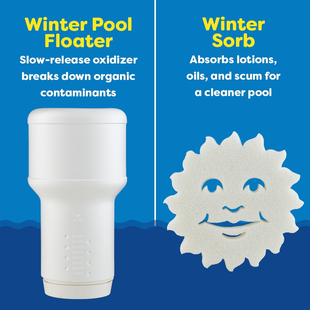 In The Swim Pool Closing Kit (Winterizing Chemical Treatment for Above Ground and In-Ground Pools, 7,500 Gallons) t5jai