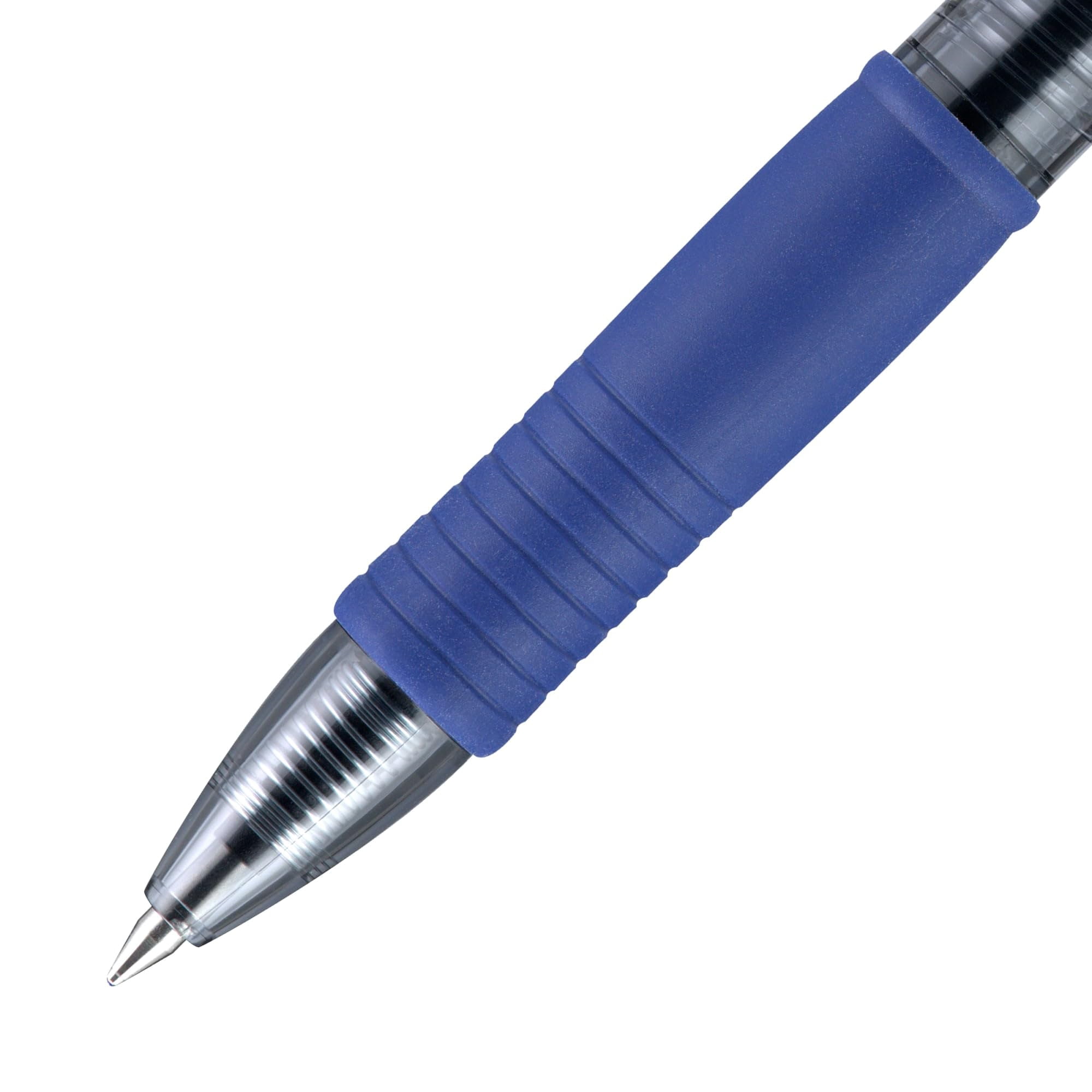 Pilot G2 Retractable Gel Pen, Smooth Writing Premium Ink, Fine Point (Clear Barrel, Blue Ink, 36 Pack) v6gln