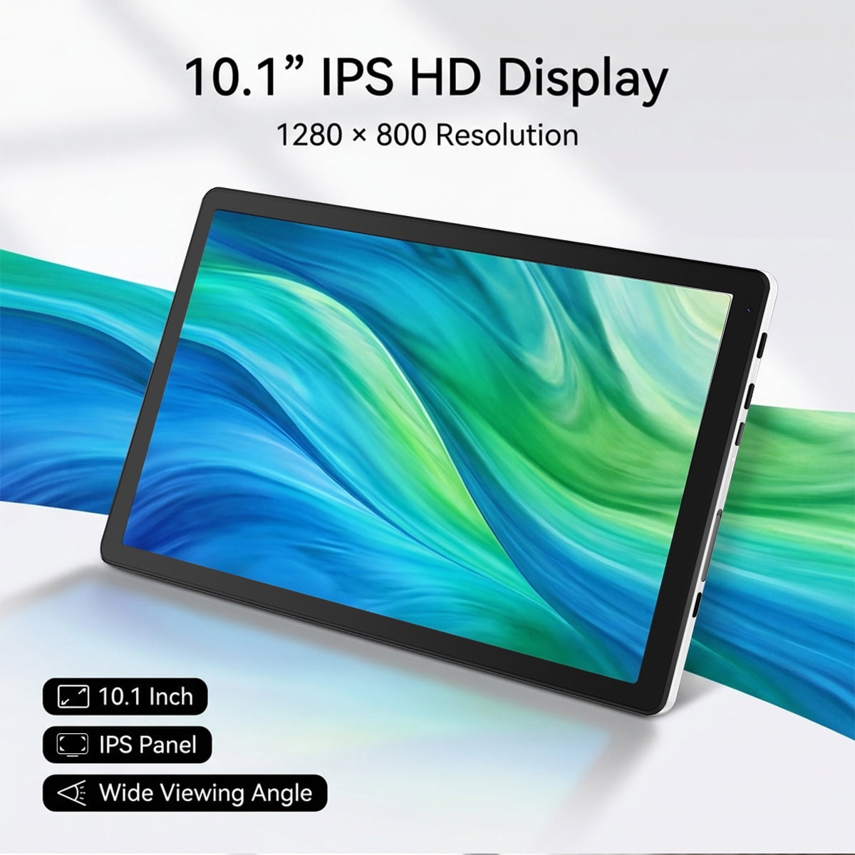 BESTSKI 10-Inch Android Tablet, High-Performance Octa-Core Processor, 16GB RAM 32GB ROM, 1TB Expandable Storage (Black, 10 in) xkoki
