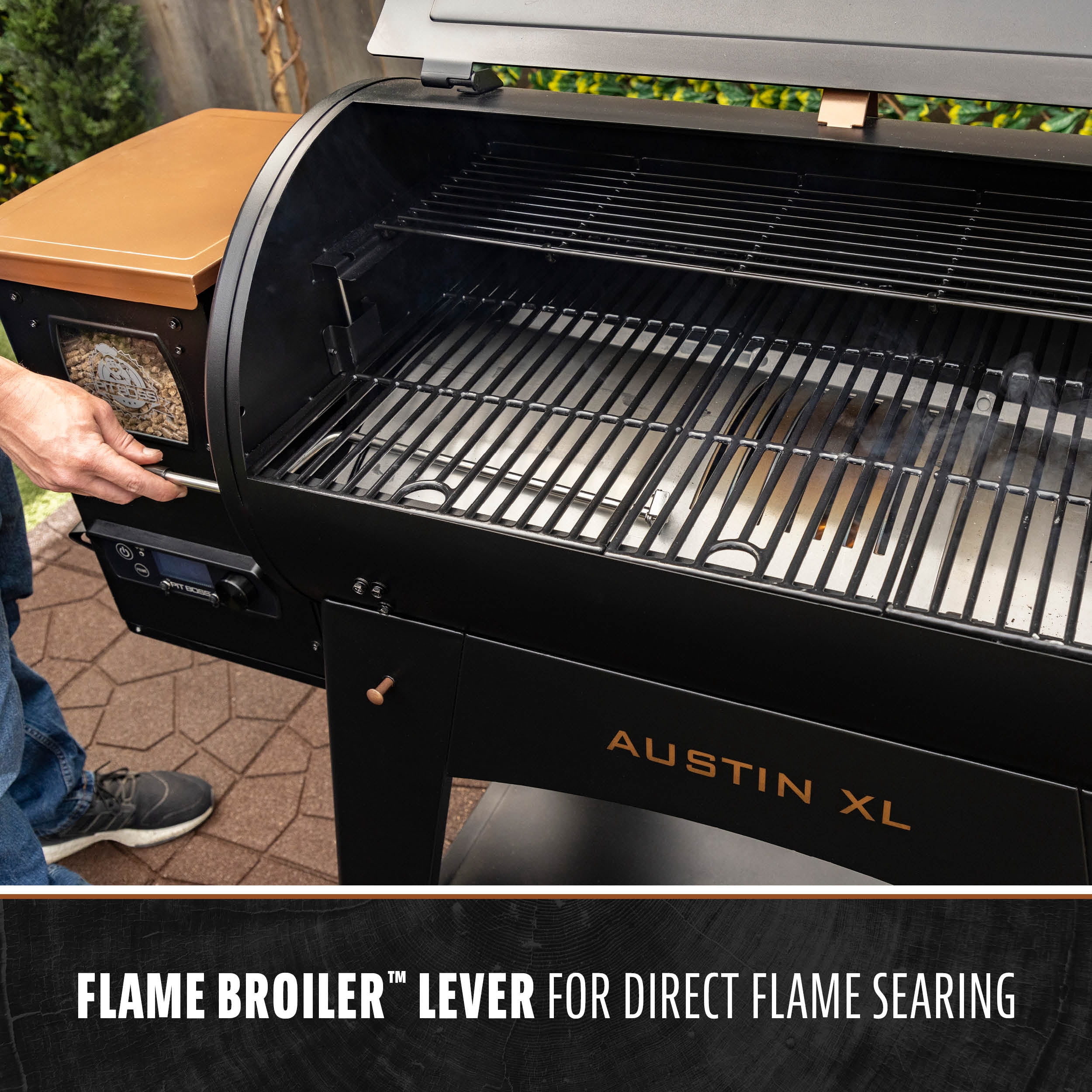Pit Boss Onyx Series Austin XL Wood Fired Pellet Grill (Black, 1007 sq in) 353az
